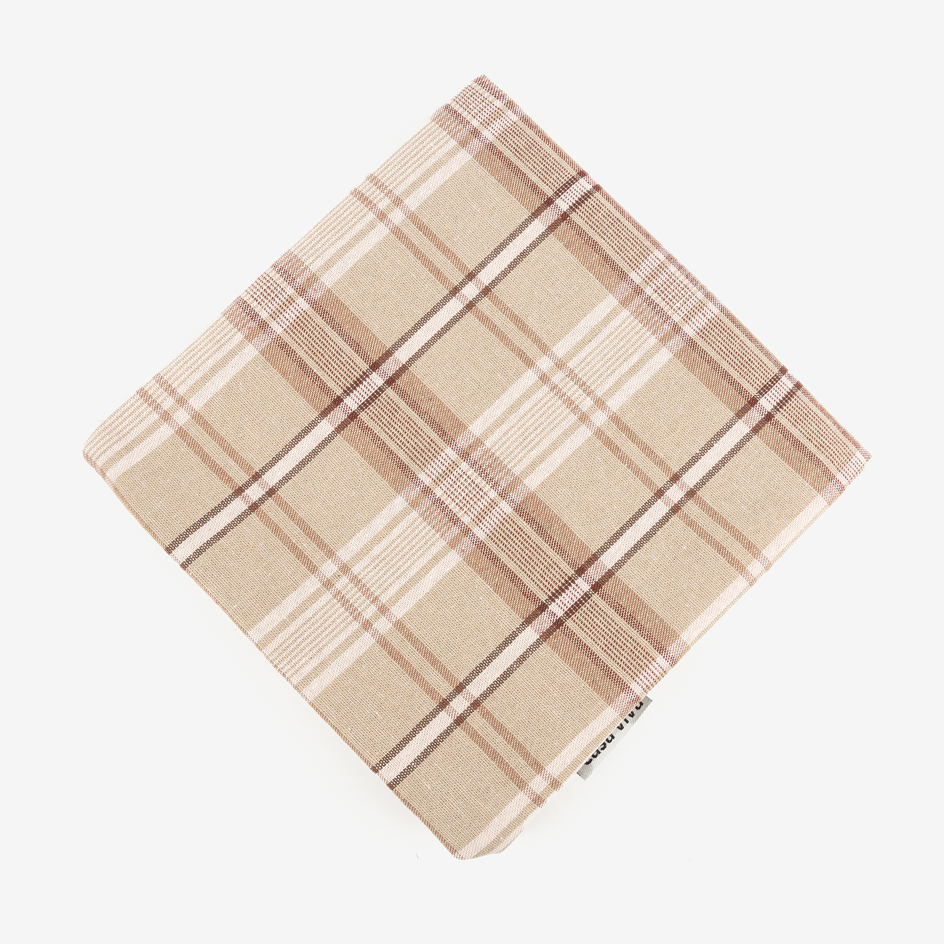 Funda de coj&iacute;n de algod&oacute;n reciclado Tart&aacute;n uva Sira 45x45cm