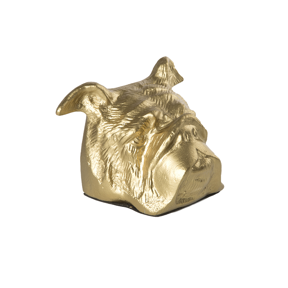 Sujetalibros dorados Dog 13,5x18cm