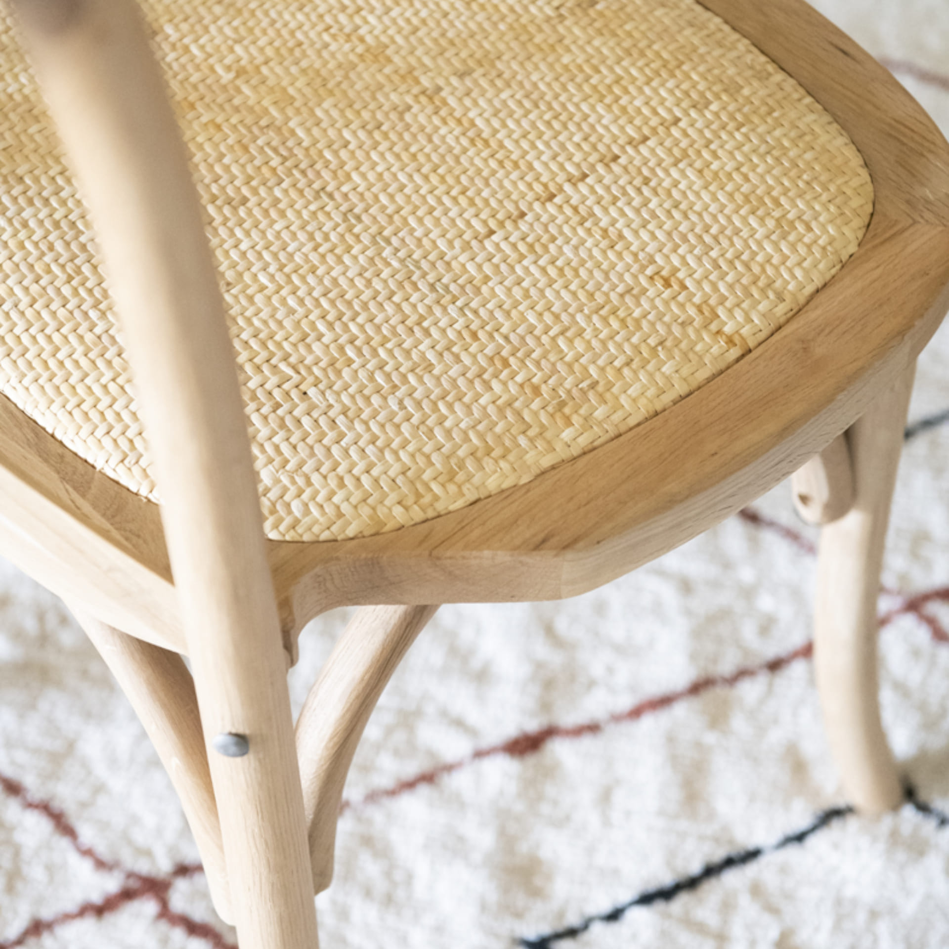 Silla de comedor de madera de roble marr&oacute;n Antique 48x52x89cm