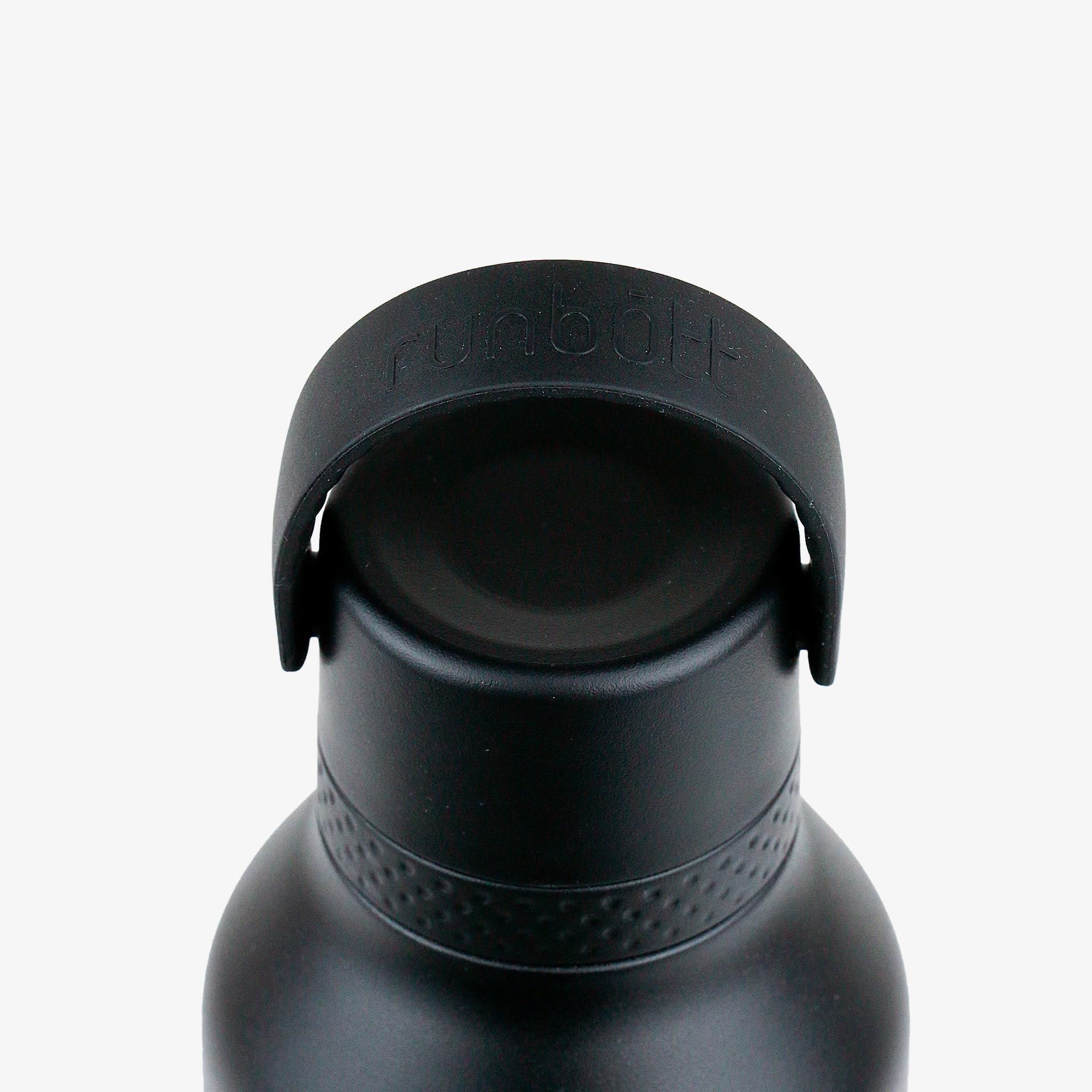 Botella t&eacute;rmica negra de acero inoxidable 1L - Runbott