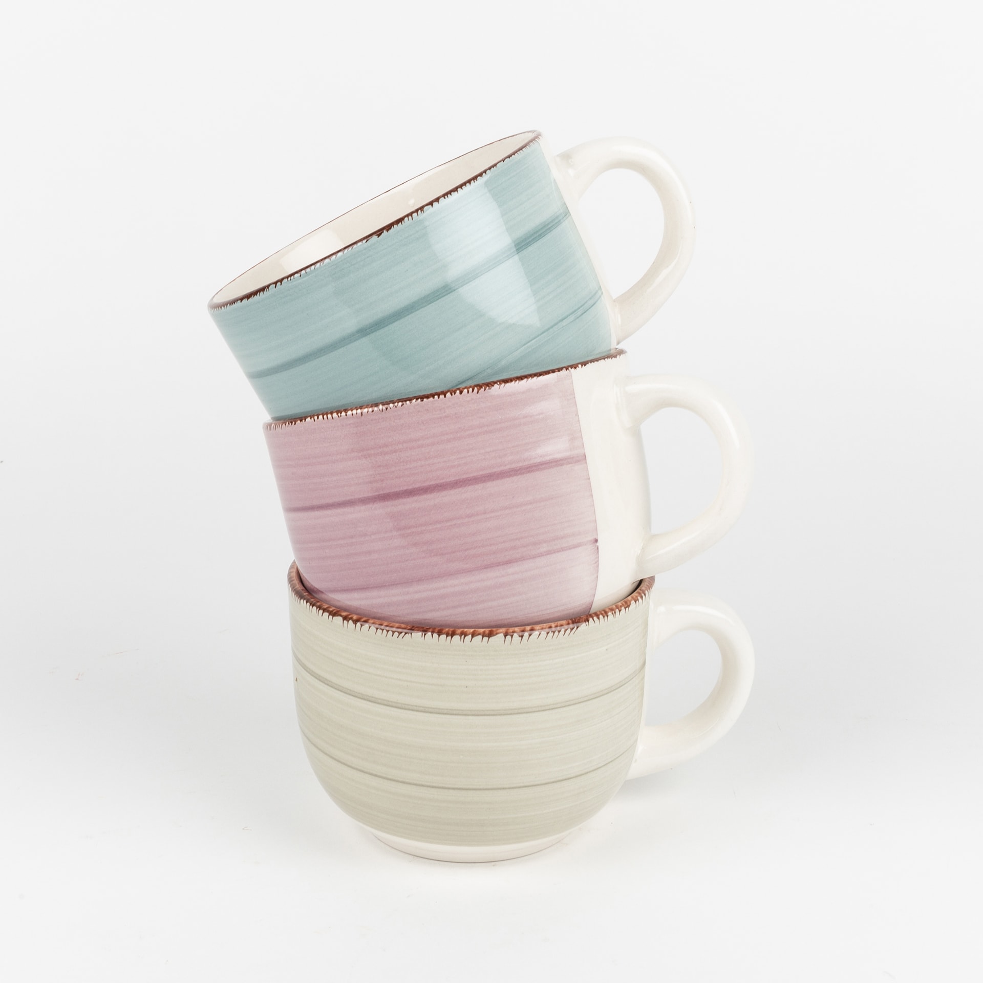 Taza jumbo beige de gres Vita 47cl