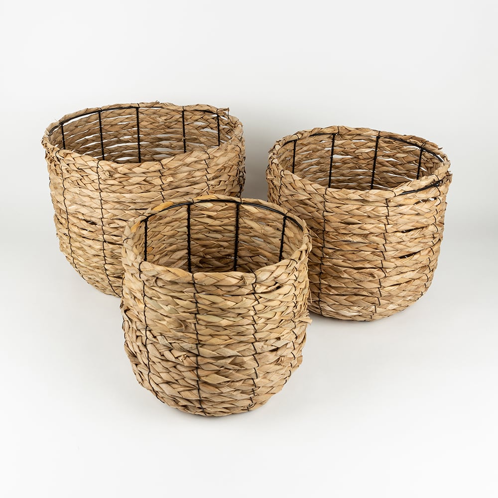 Macetero de ma&iacute;z Eudald &Oslash;30x26cm