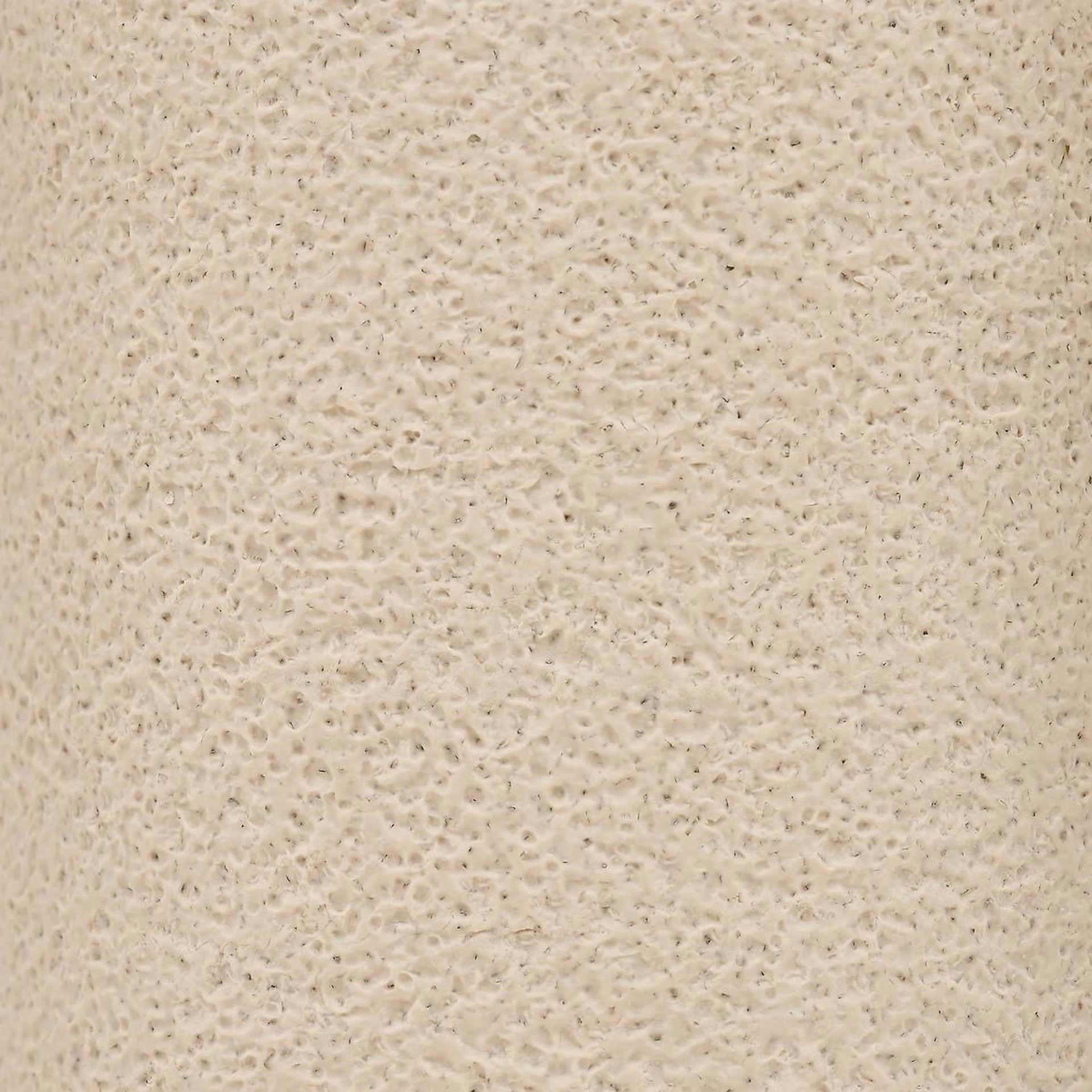 Bote con tapa Olen de resina beige &Oslash;9,4x10cm