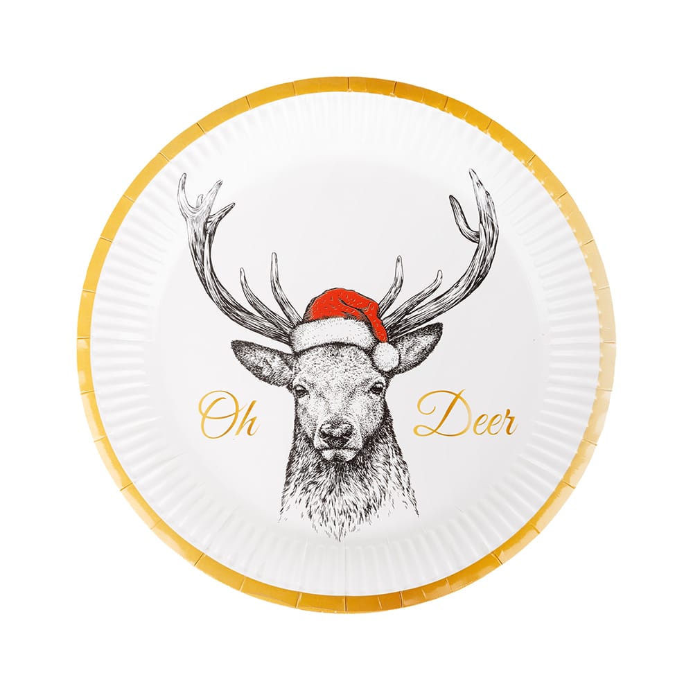 Set de 10 platos de cart&oacute;n varios modelos