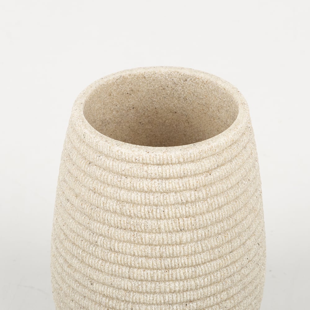 Vaso Portacepillos efecto Piedra &Oslash;8x11cm