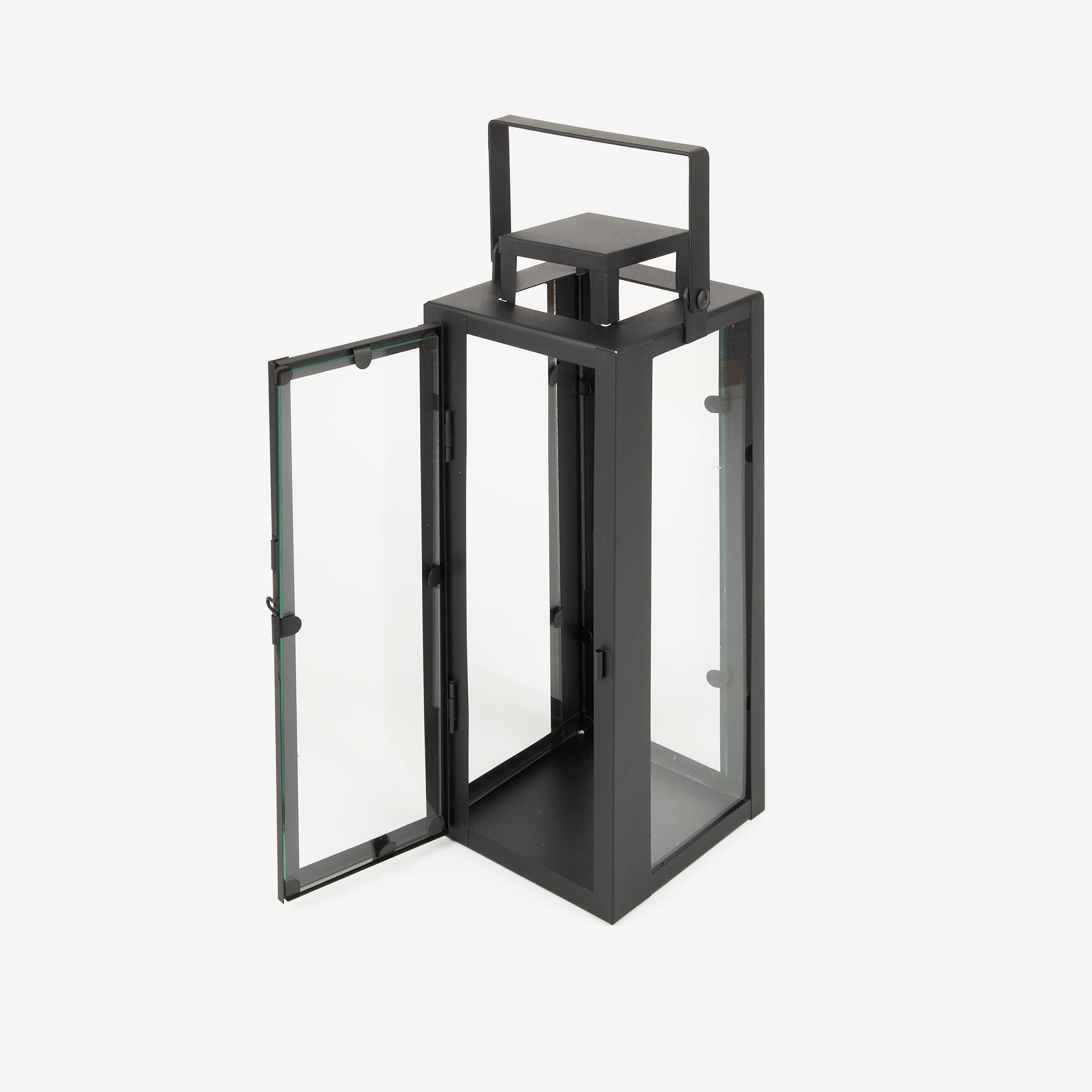 Farol de metal negro Calin 29cm