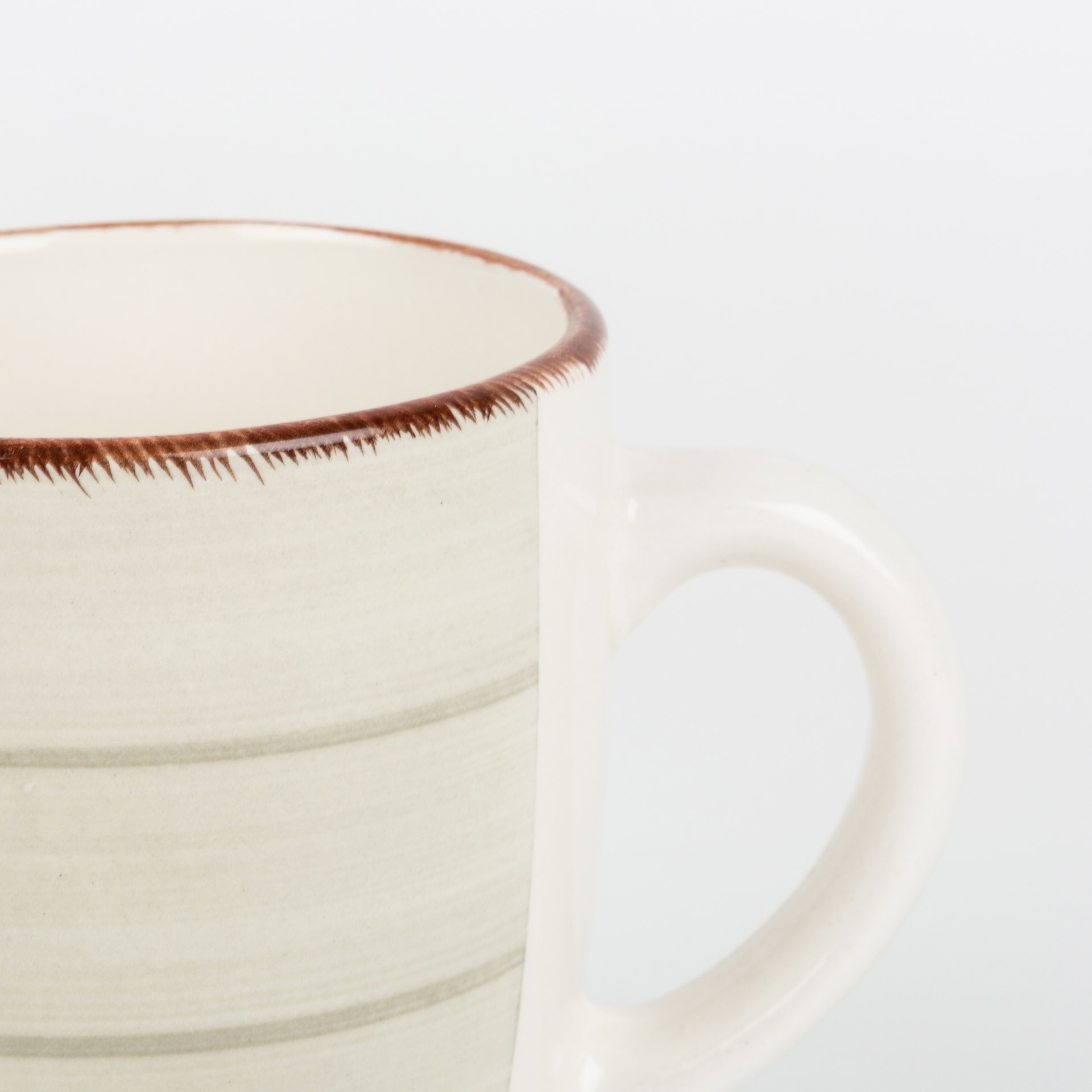 Taza beige de gres Vita 35cl