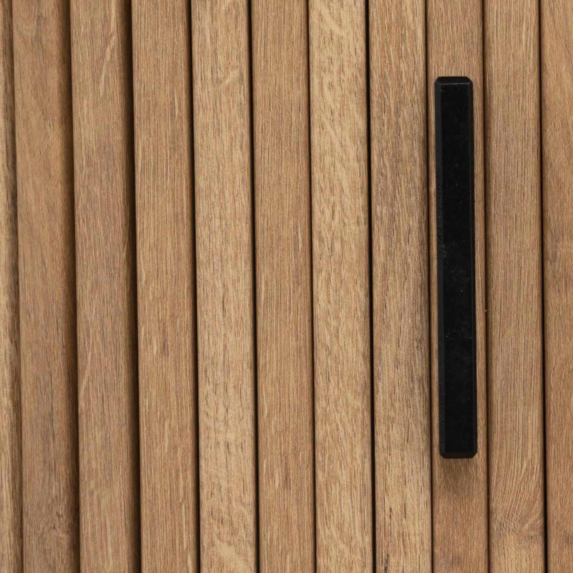 Mesa auxiliar de 2 puertas de madera Ivara