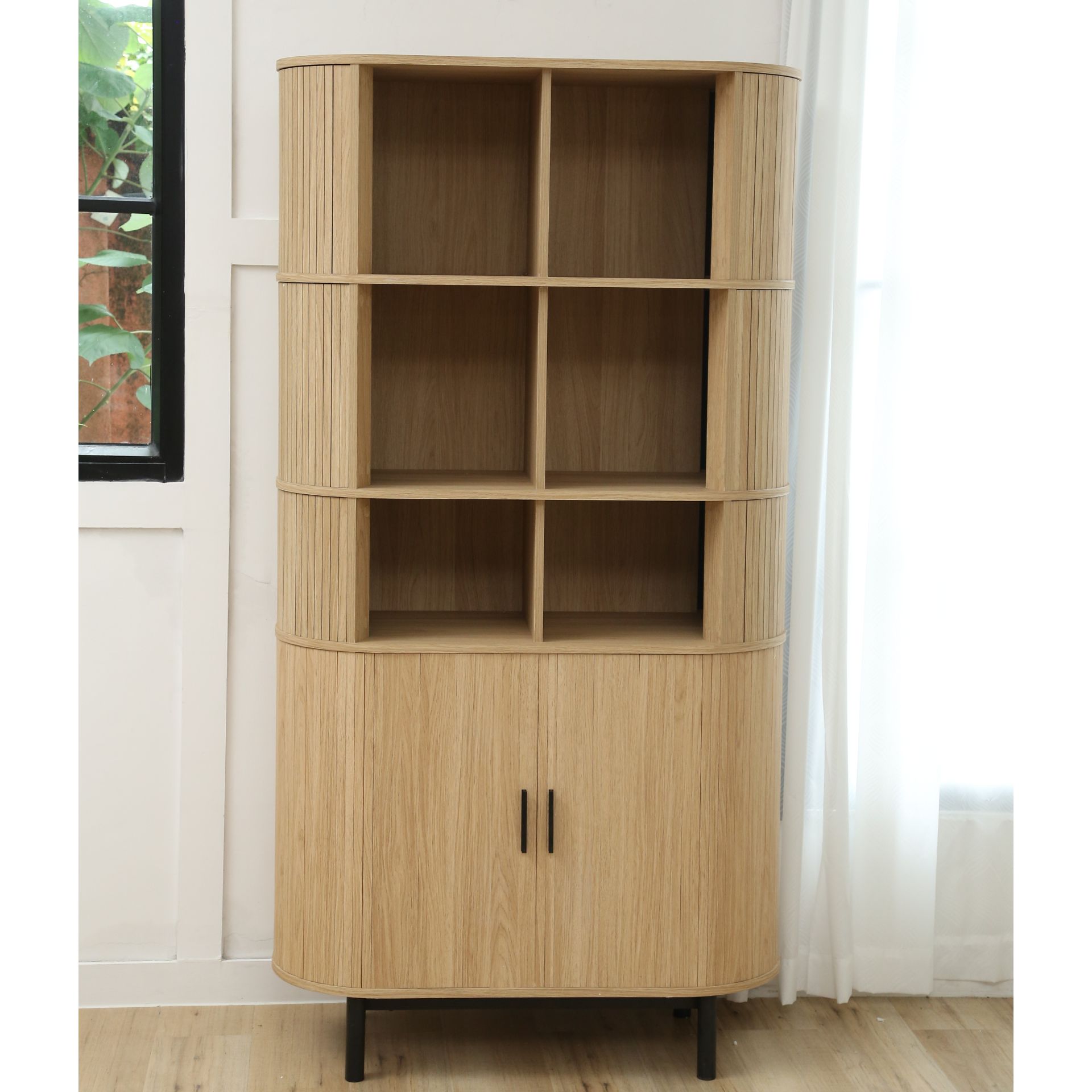 Estanter&iacute;a de madera MDF Medan 90x40x172,5cm