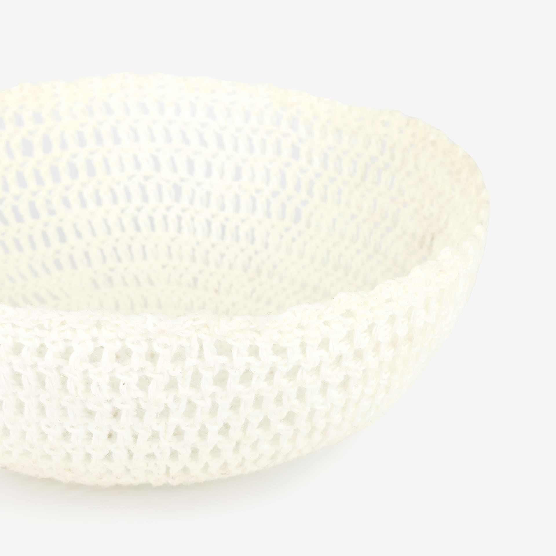 Frutero de algod&oacute;n blanco Nadel &Oslash;22x8cm