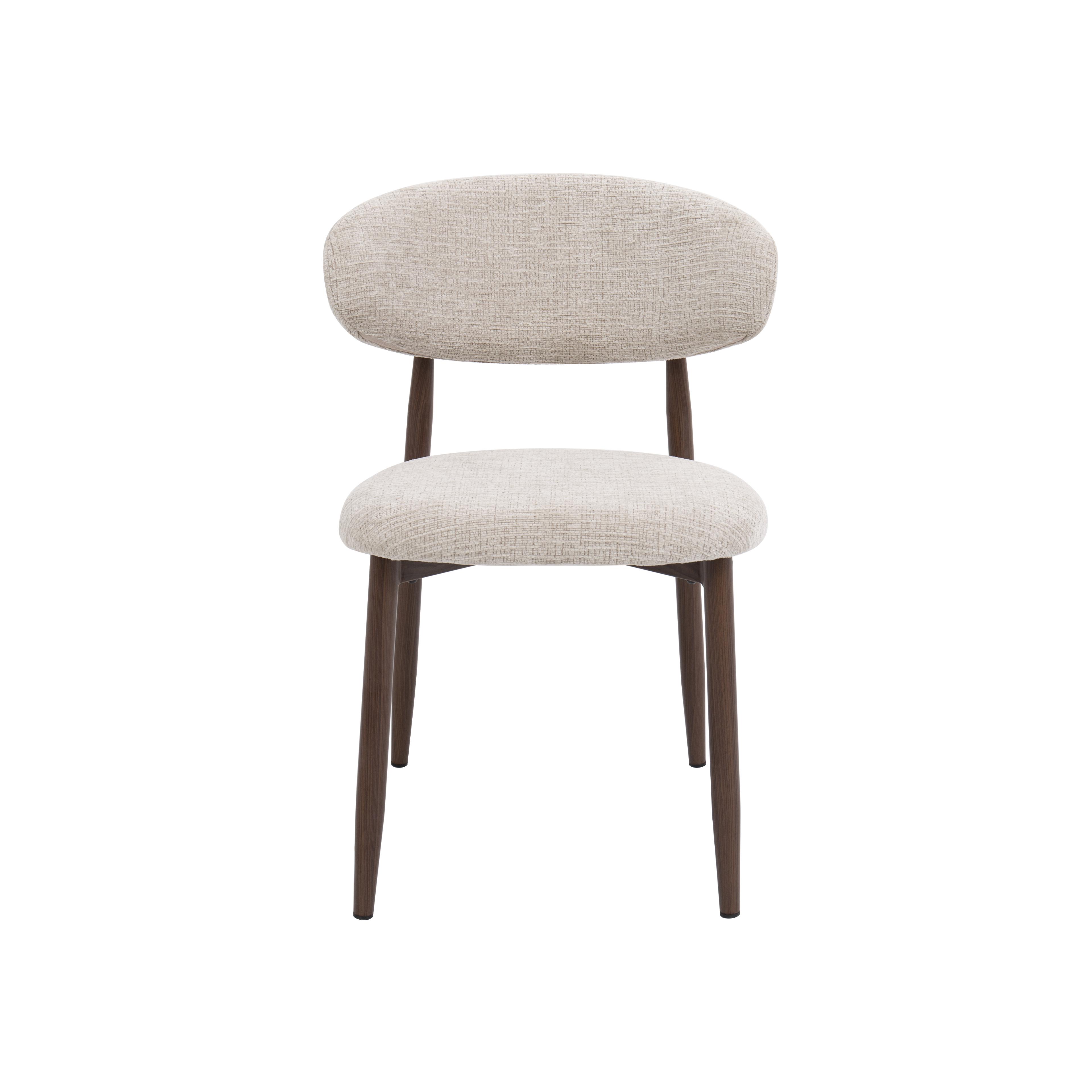 Silla de comedor efecto madera marfil Martina 54x52x76cm Clau&Chloe