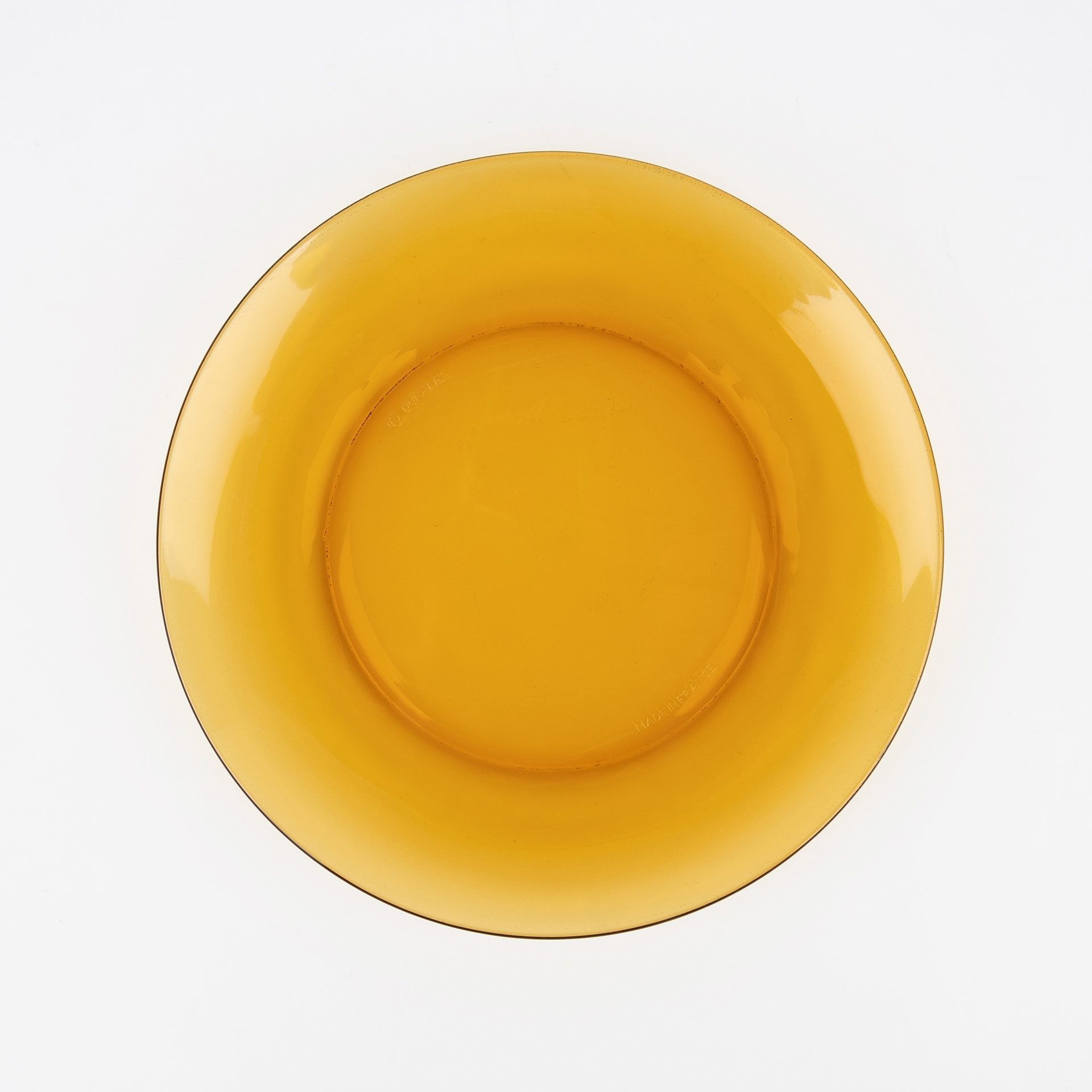 Plato de postre de vidrio opal Lys Ambar Duralex Picardie &Oslash;19cm