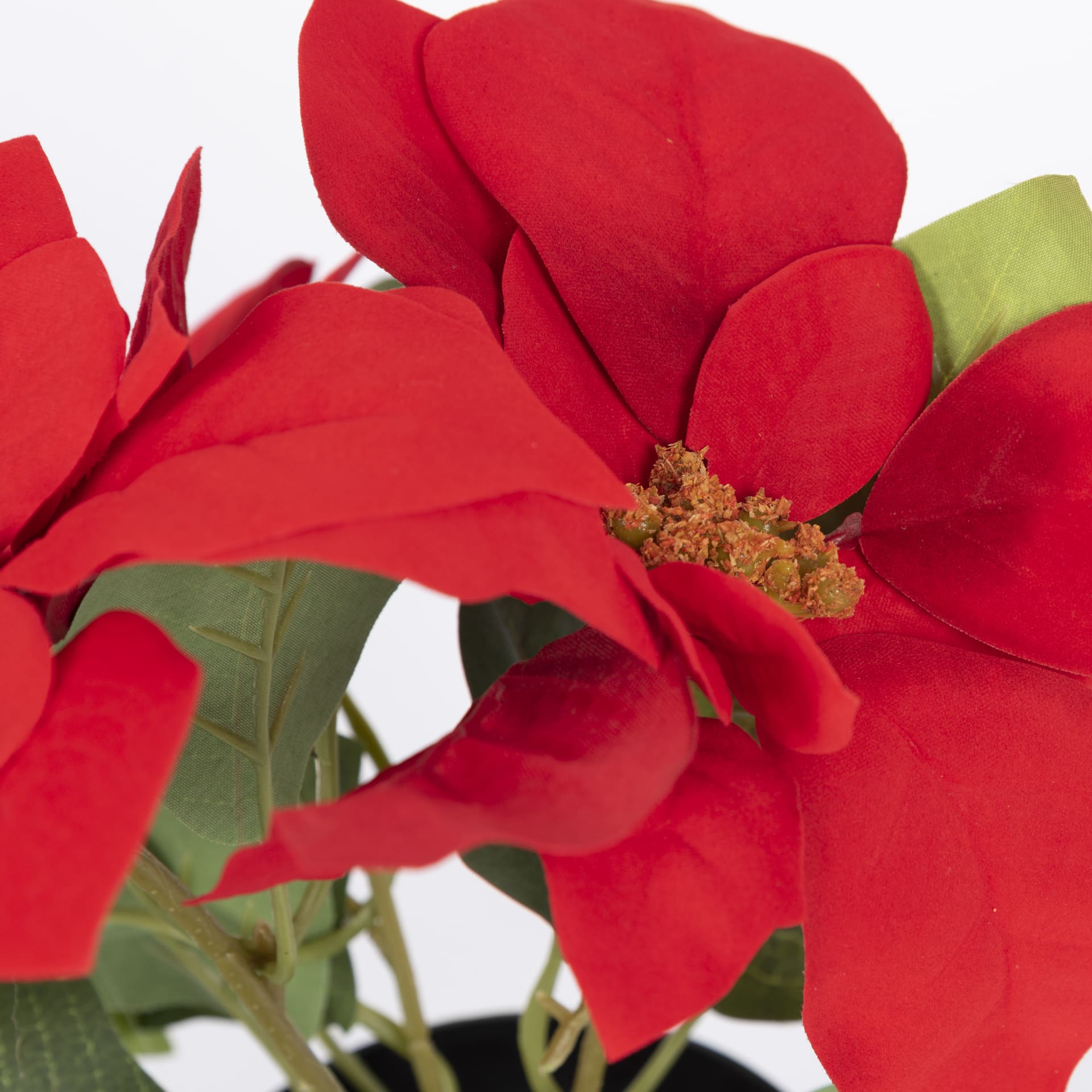 Flor de pascua artificial Navidad 24cm