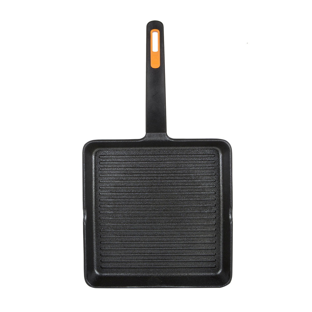 Grill de aluminio con rayas Efficient Plus Ø28cm