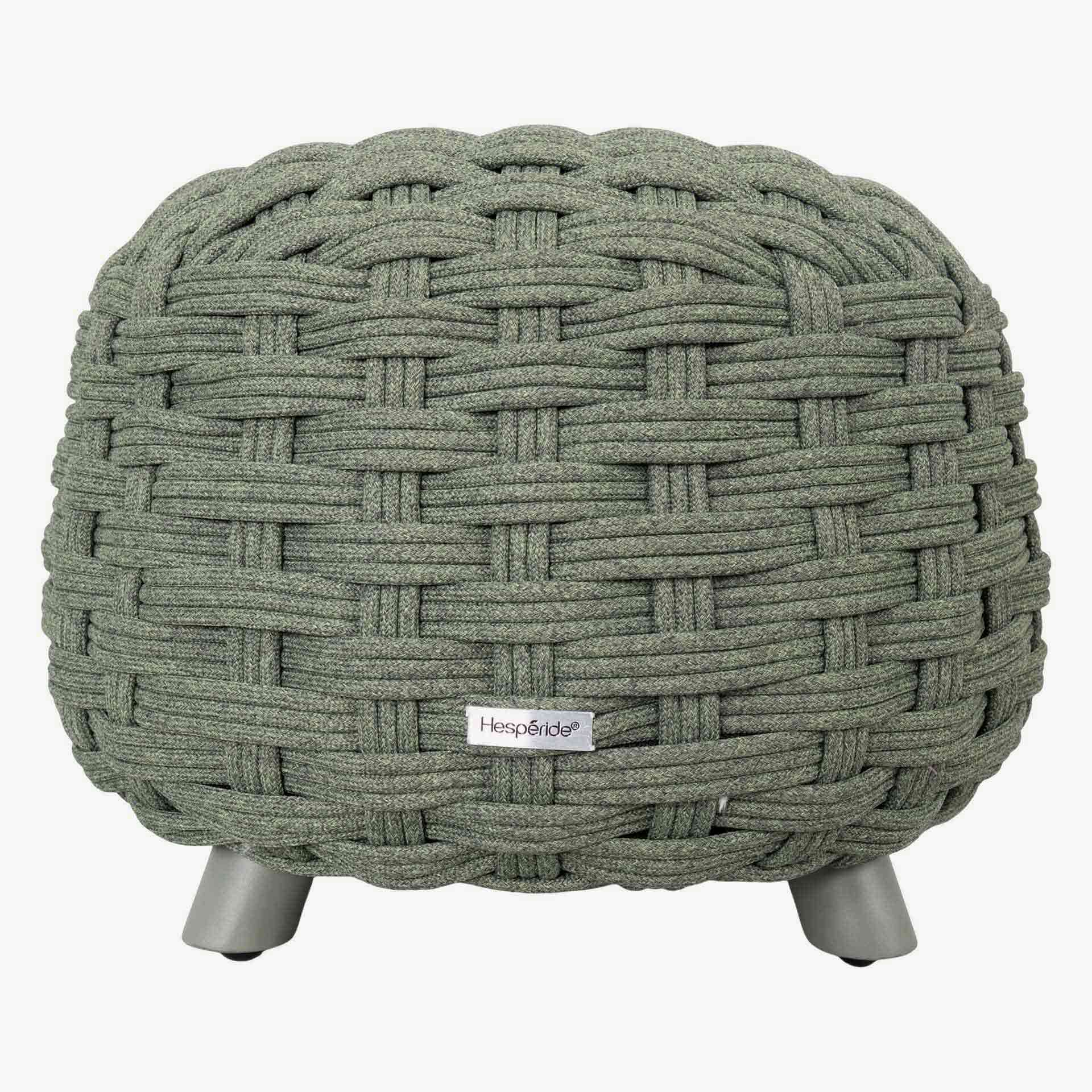 Puff de jard&iacute;n de aluminio verde Obira &Oslash;49x38cm