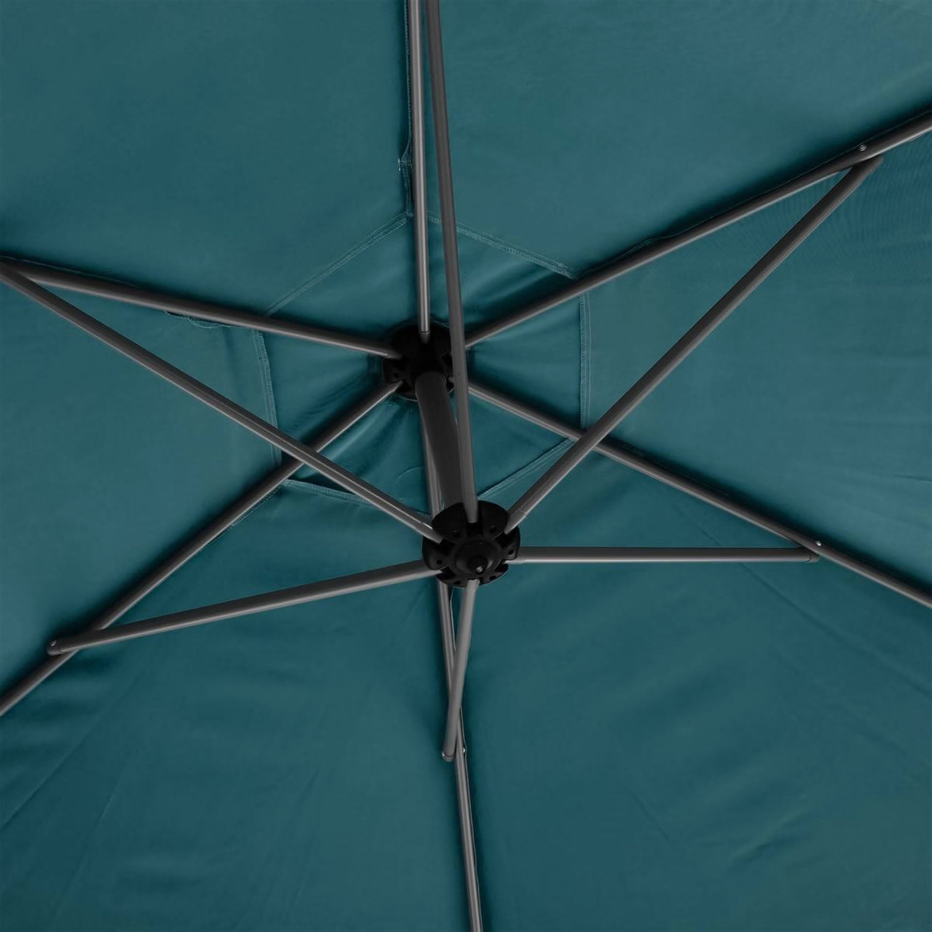 Parasol basculante de acero inoxidable azul Maui 300cm