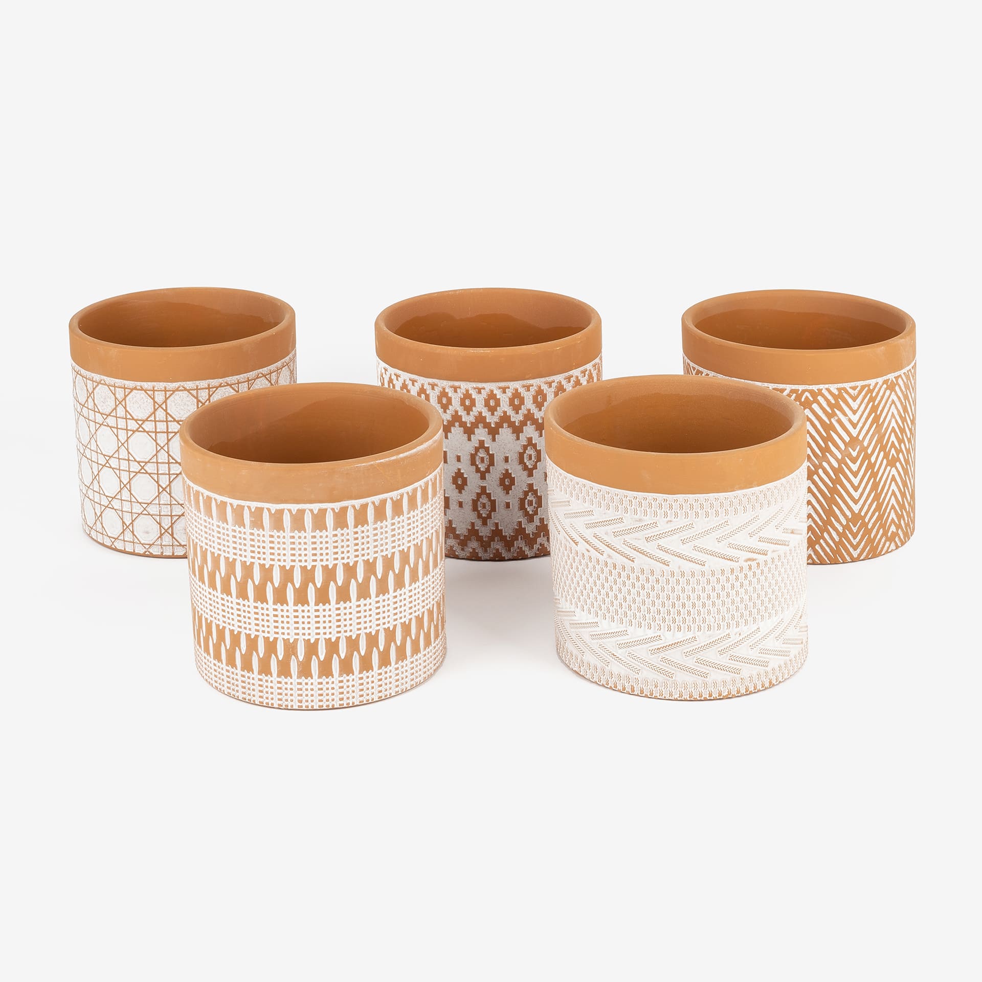 Macetero de cerámica en varios diseños Ø13,8x13cm