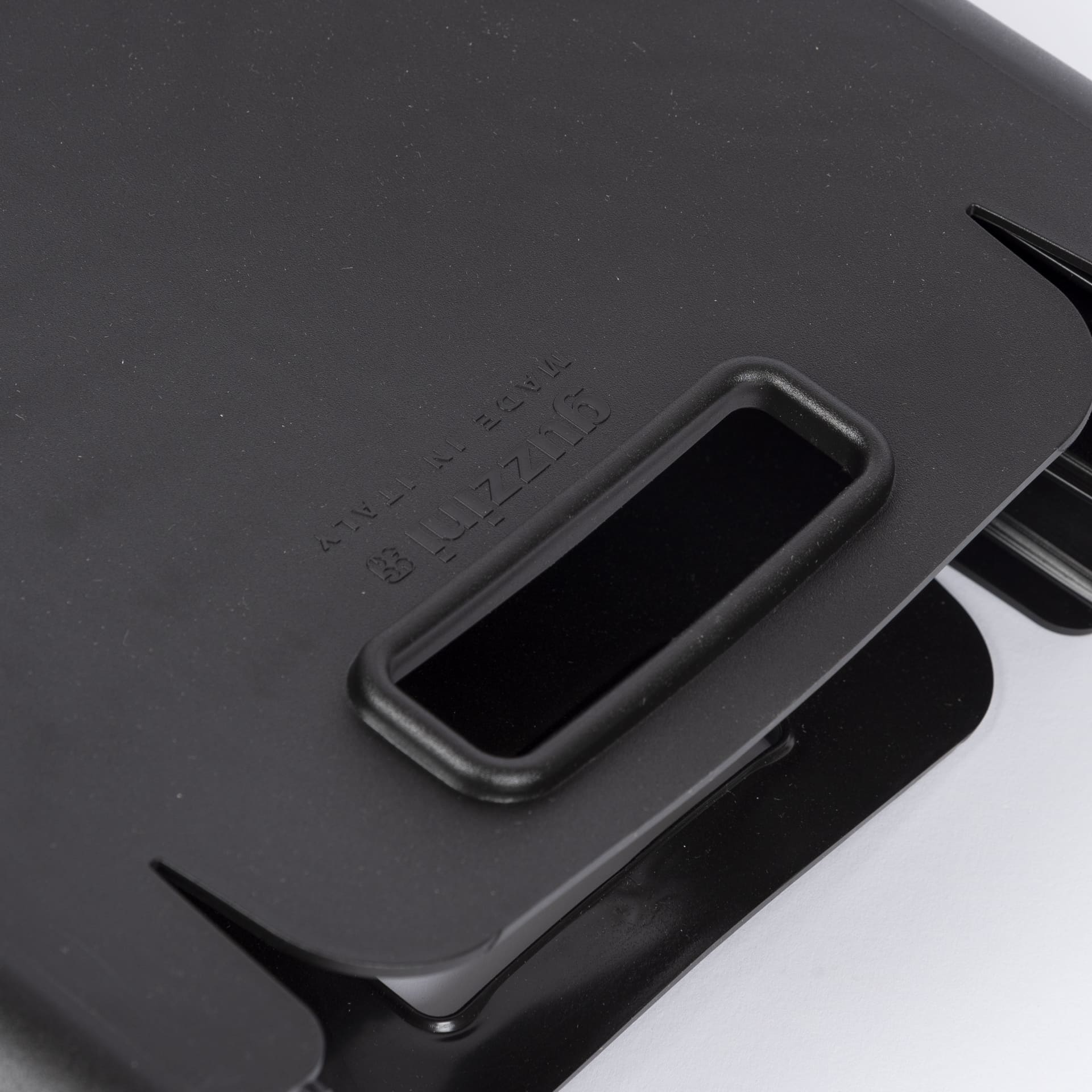 Cubo plegable de pl&aacute;stico para reciclaje negro - Guzzini