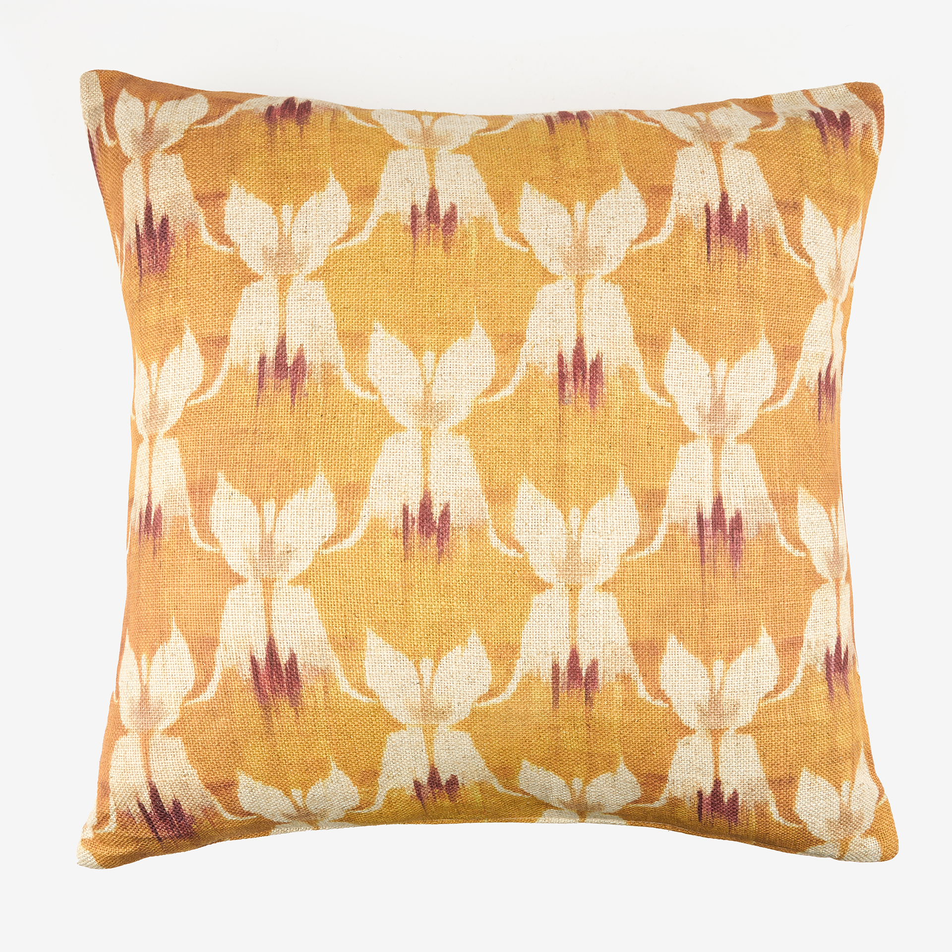 Funda de cojín algodón naranja Koray 45x45cm