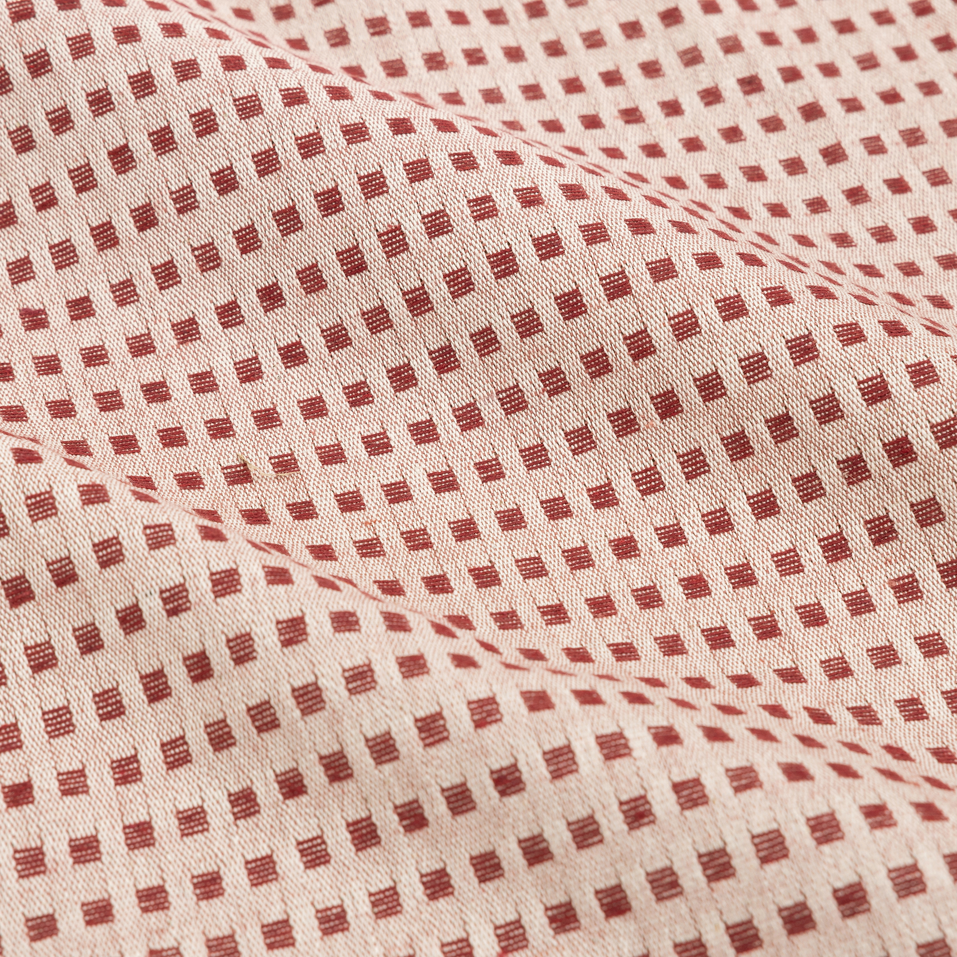 Mantel de algodón reciclado granate Trivial 140x250cm