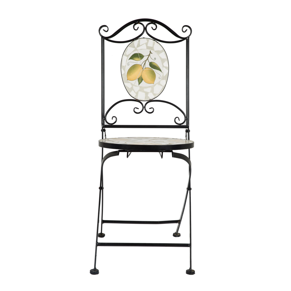 Set de jard&iacute;n de mesa y 2 sillas Lemon &Oslash;60x70cm