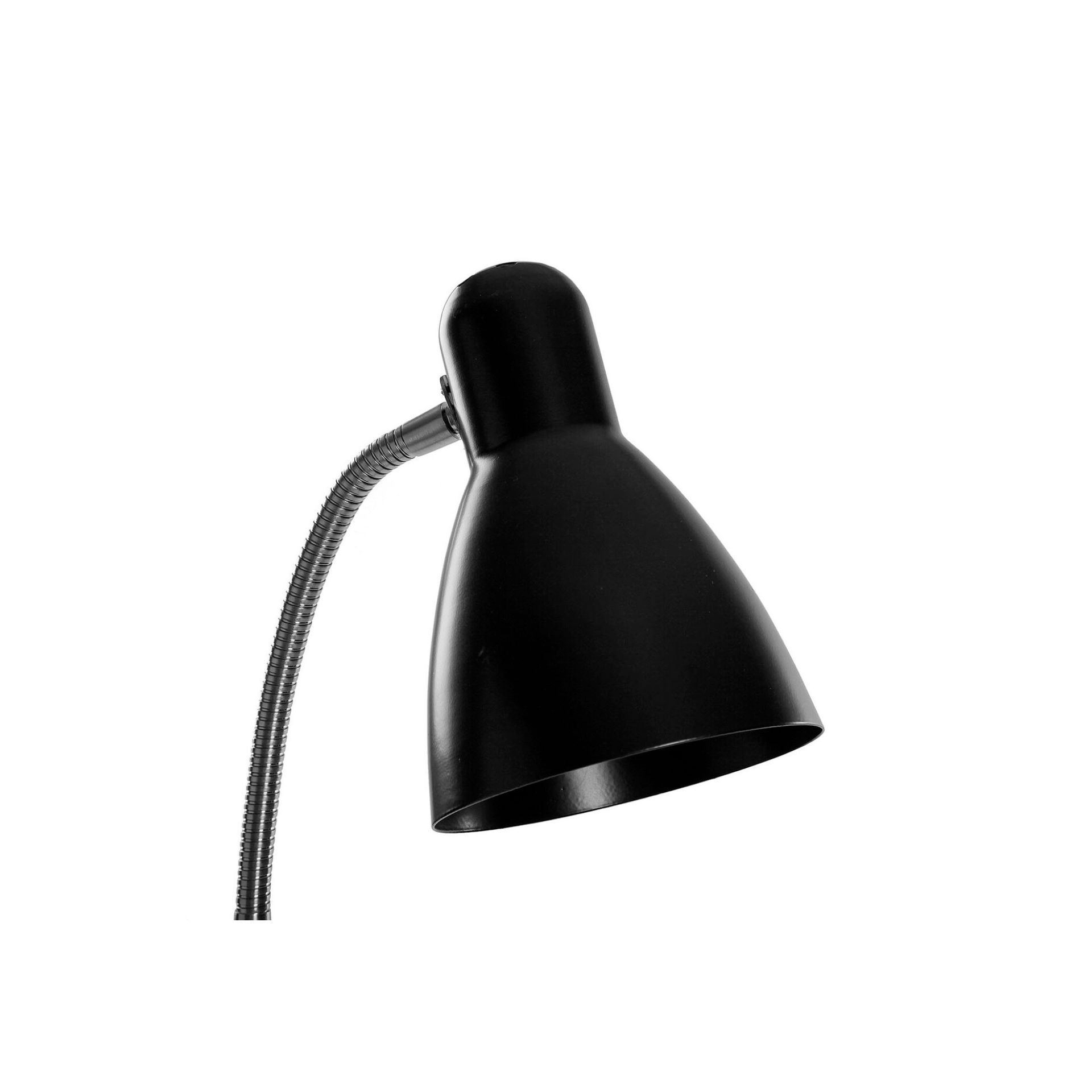 Lámpara de pie de metal negra Emma 137cm