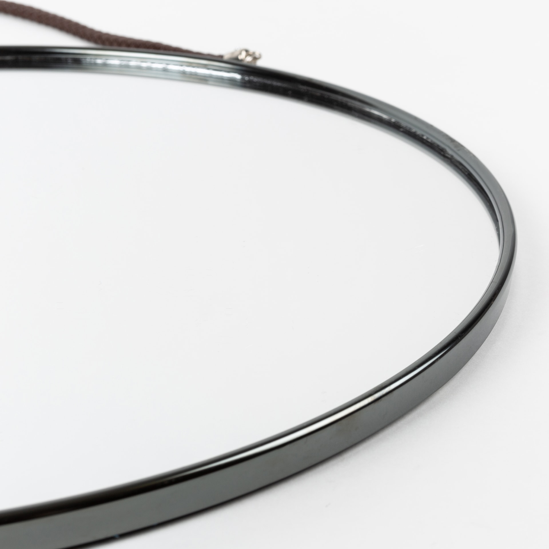 Espejo redondo negro Jan Ø38cm