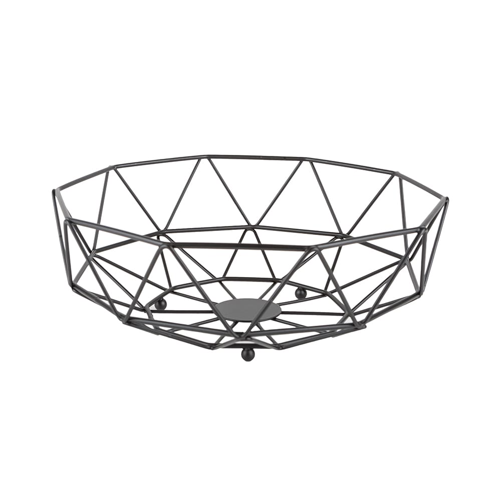 Frutero de metal negro Geometric Ø28cm