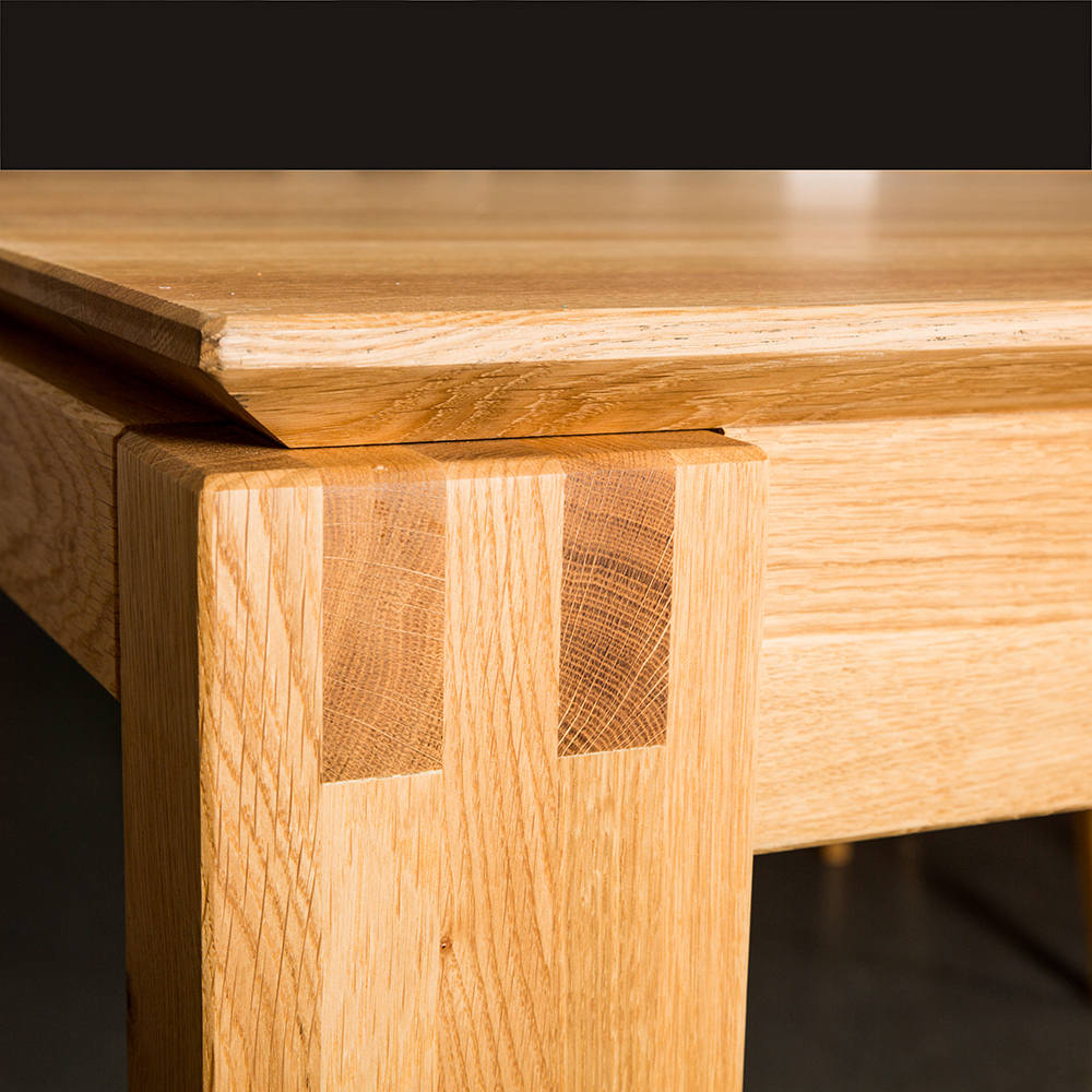 Mesa extensible de madera de roble 160/240cm