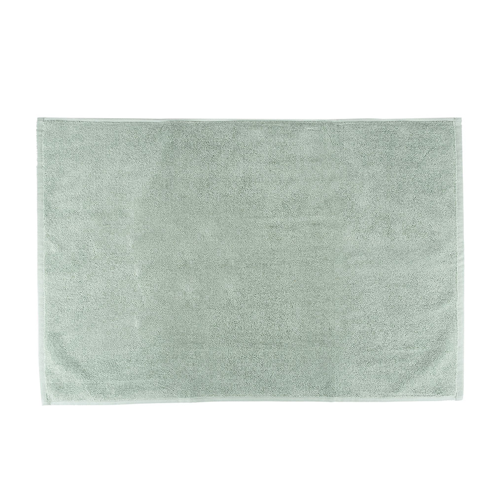 Alfombra de baño algodón verde 50x70cm