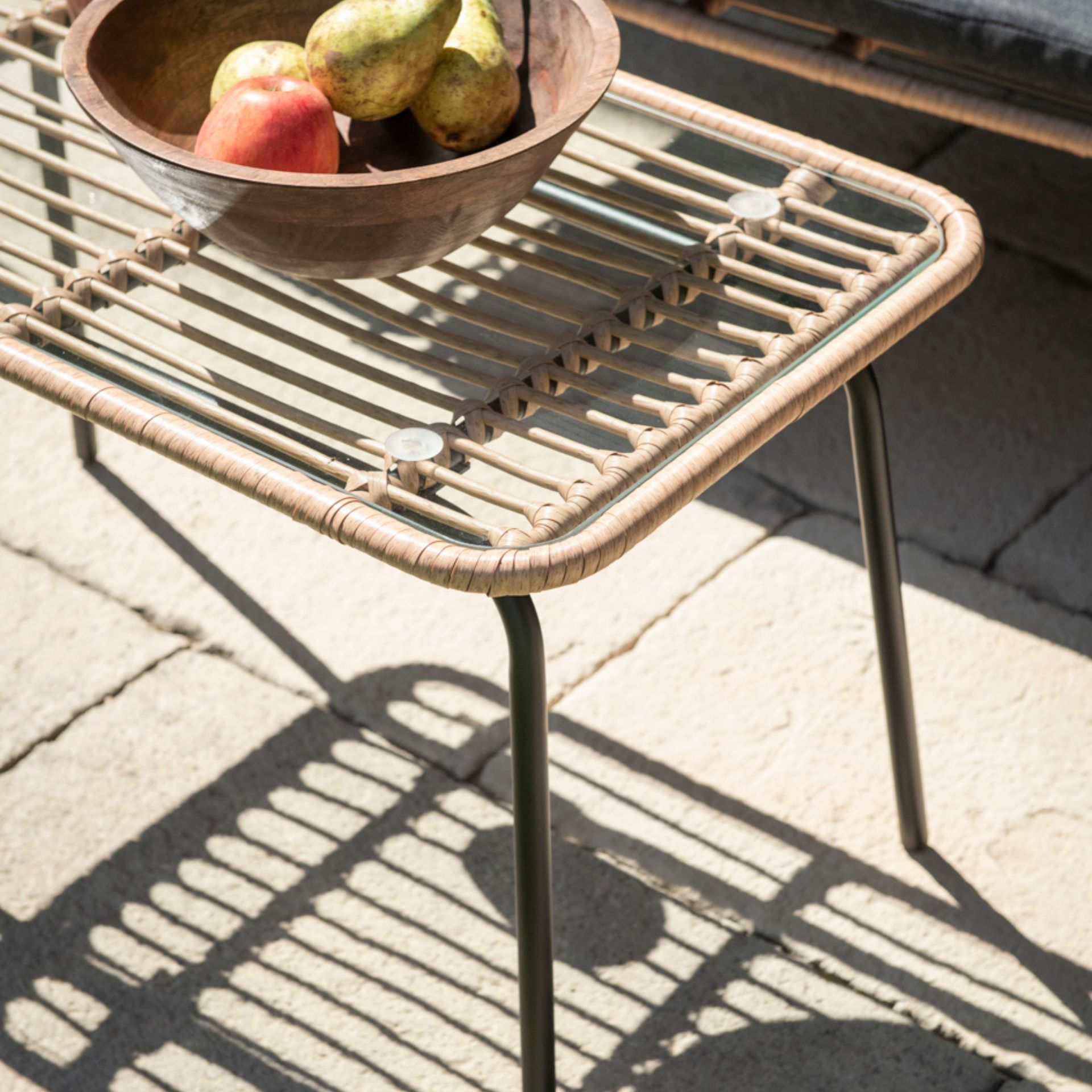 Set de jardín de 4 piezas de ratán sintético Hawai