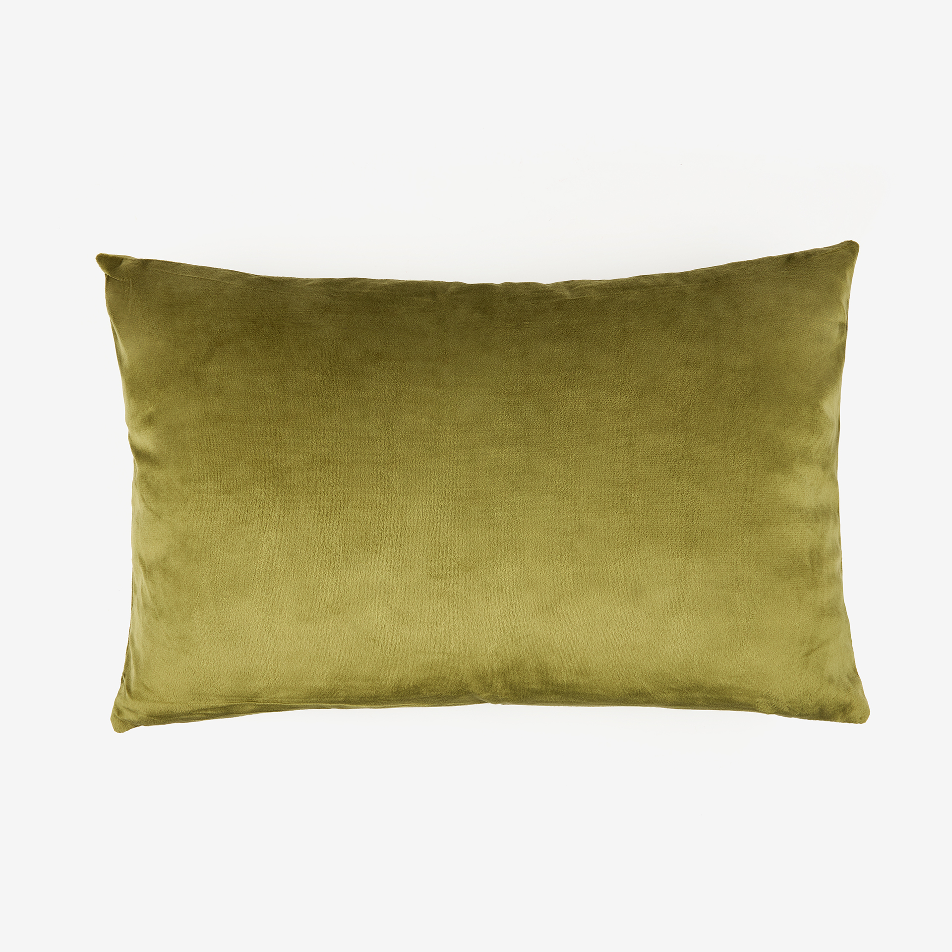 Funda de coj&iacute;n velvet verde 30x45cm