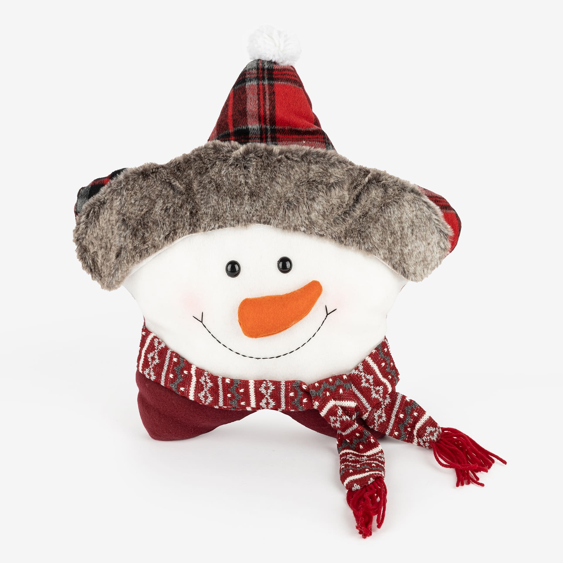 Busto/cojín Snowman 47cm