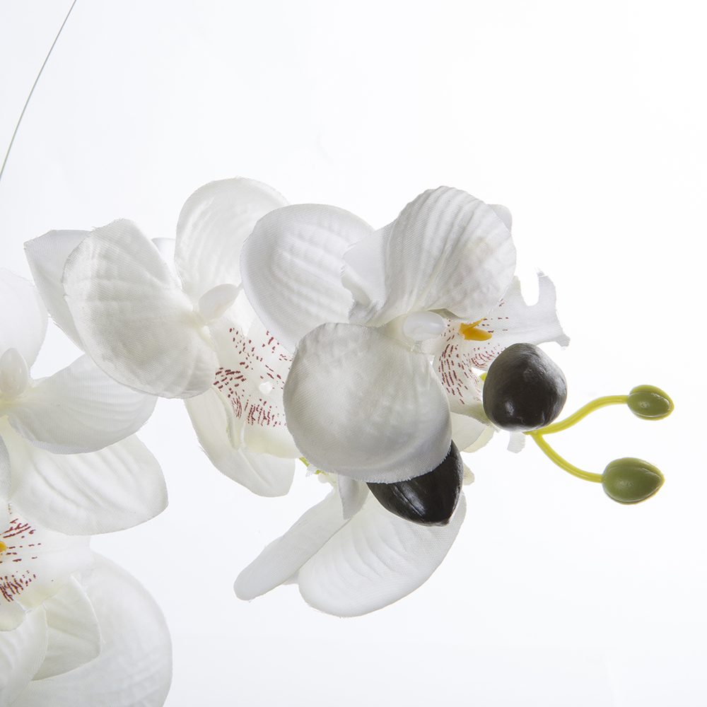 Planta artificial en maceta de cer&aacute;mica Orqu&iacute;dea 53cm