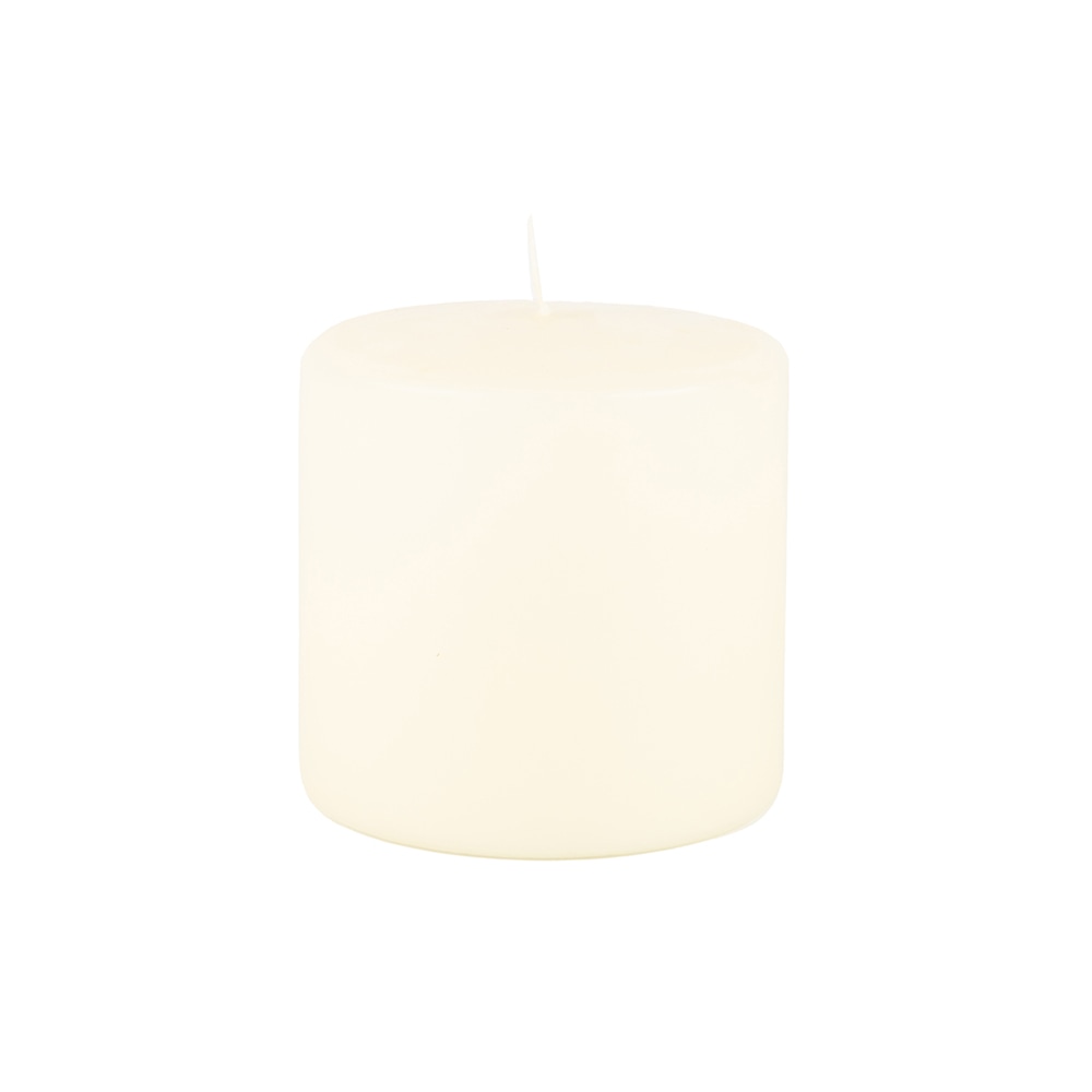 Vela decorativa cilindro marfil Ø10x10cm