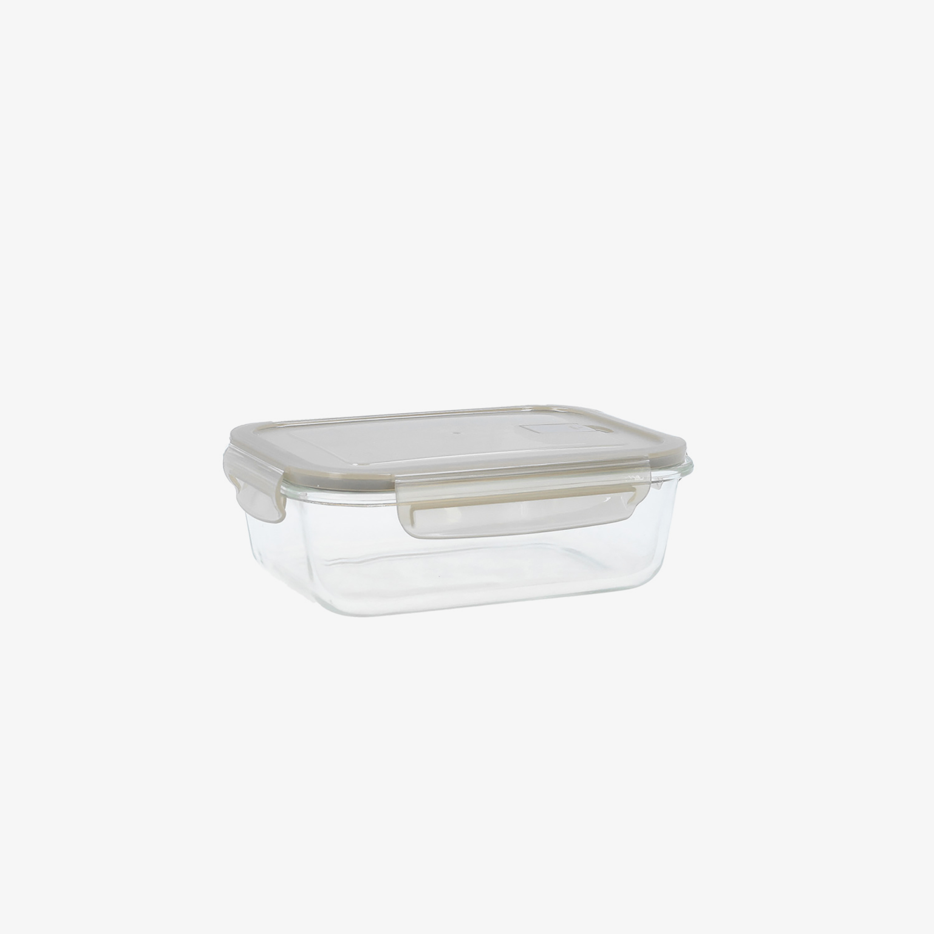 Recipiente herm&eacute;tico rectangular de vidrio Bruma 104cl