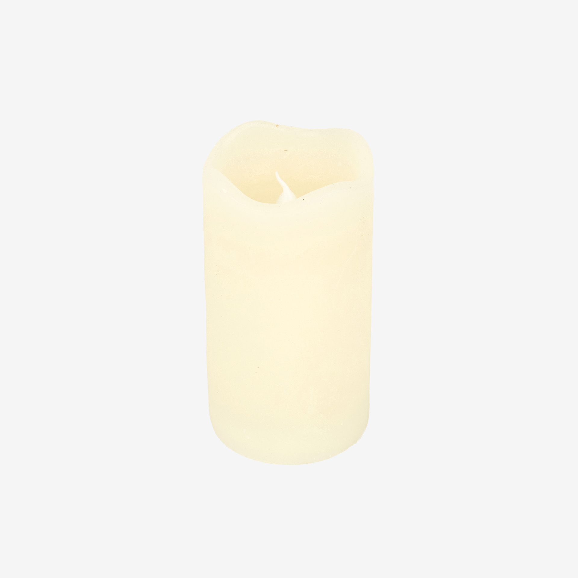 Vela LED con temporizador marfil Ø7x13cm