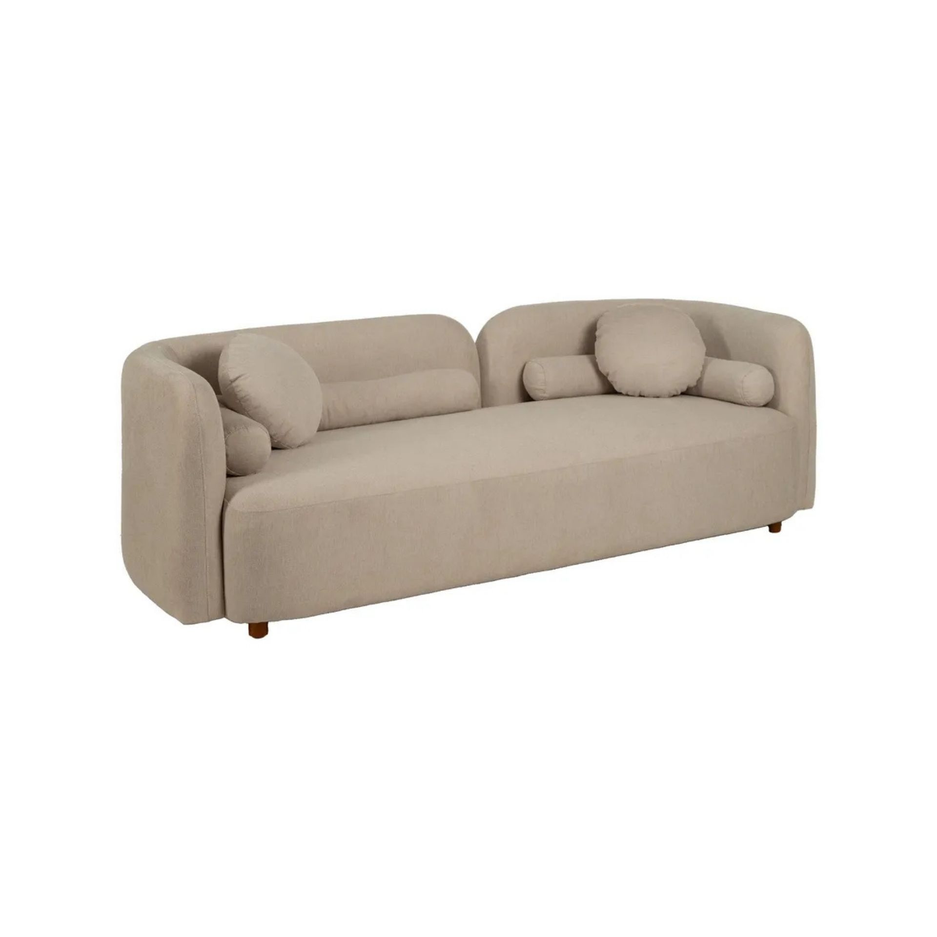 Sof&aacute; de 3 plazas de poli&eacute;ster Aria 223x88x72cm