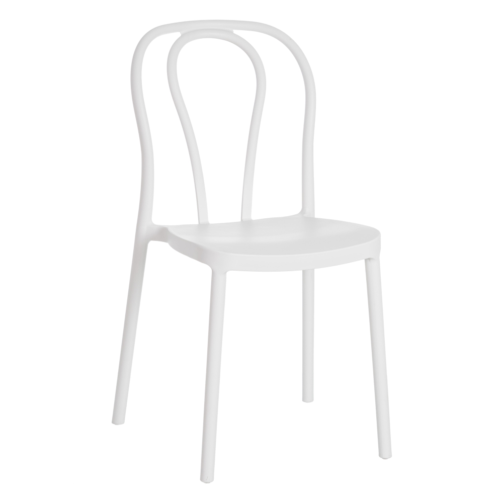 Set de 4 sillas de comedor blanco Marin 43x53x85cm