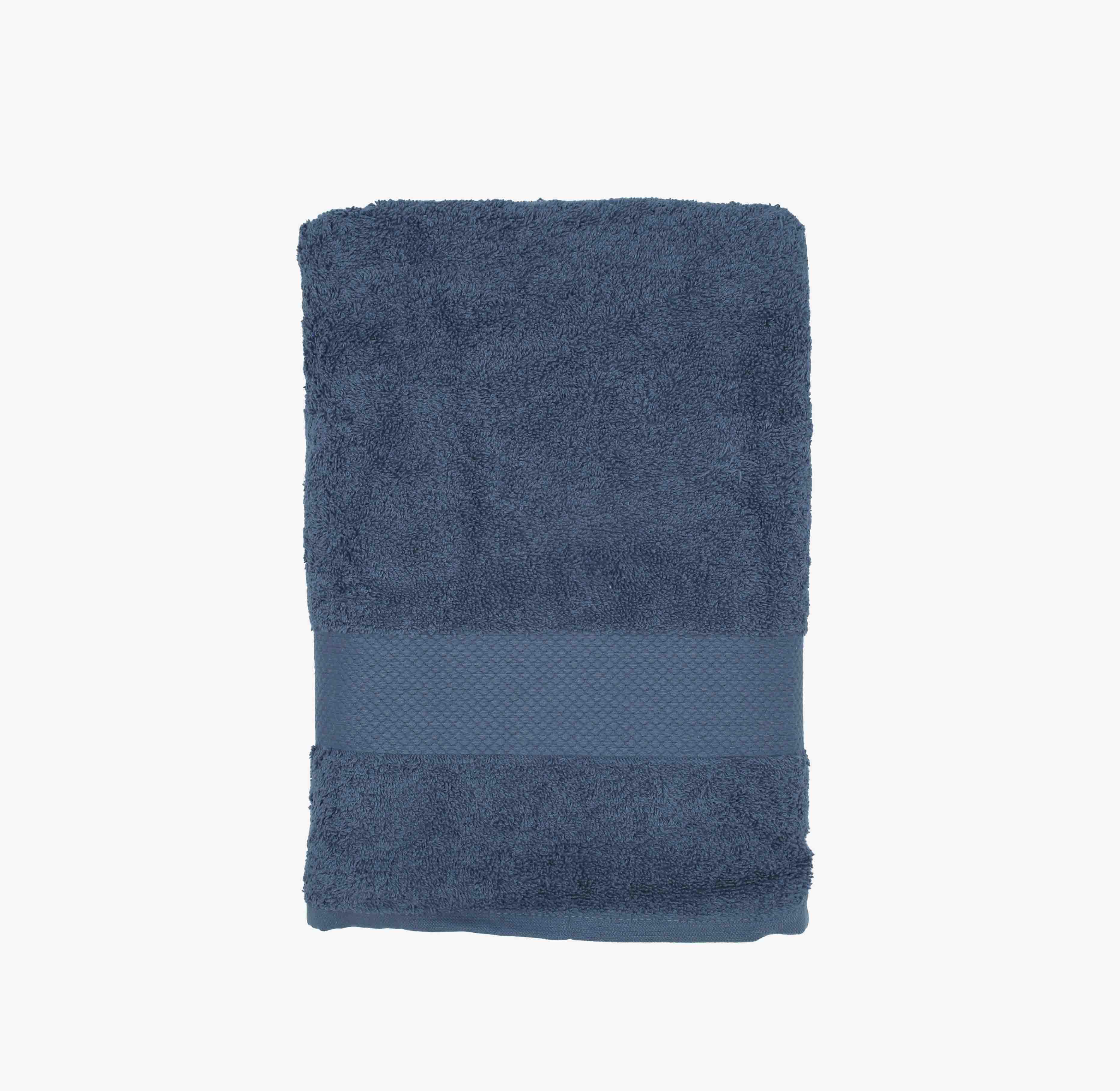 Toalla de lavabo de algod&oacute;n 100% azul Armon&iacute;a 50x100cm - 500 g/m&sup2;