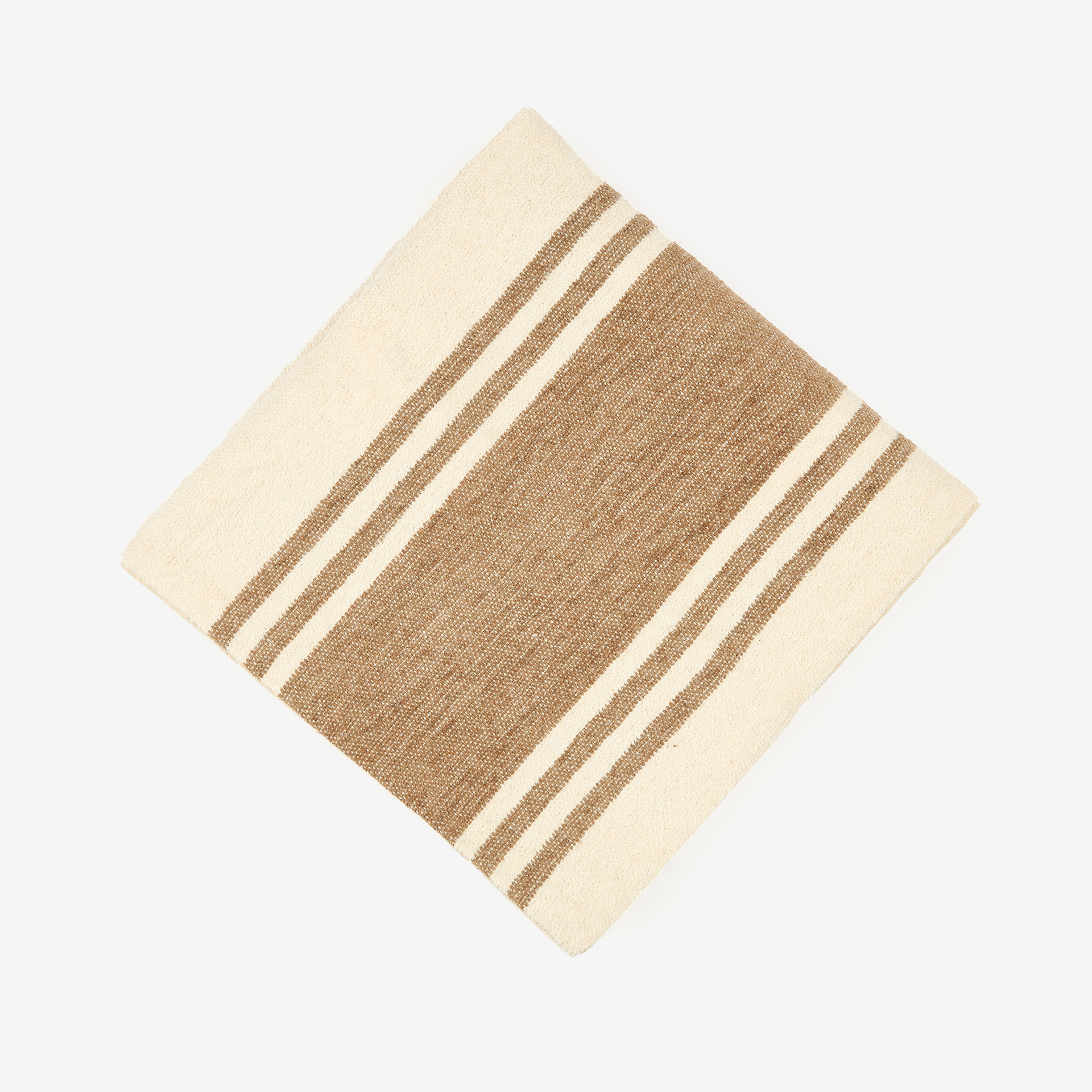 Funda de coj&iacute;n de chenilla rayas Vidoa 45x45cm