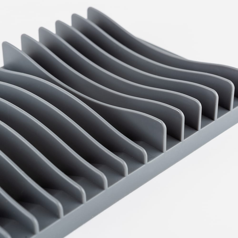 Escurreplatos gris Flat 40x16cm