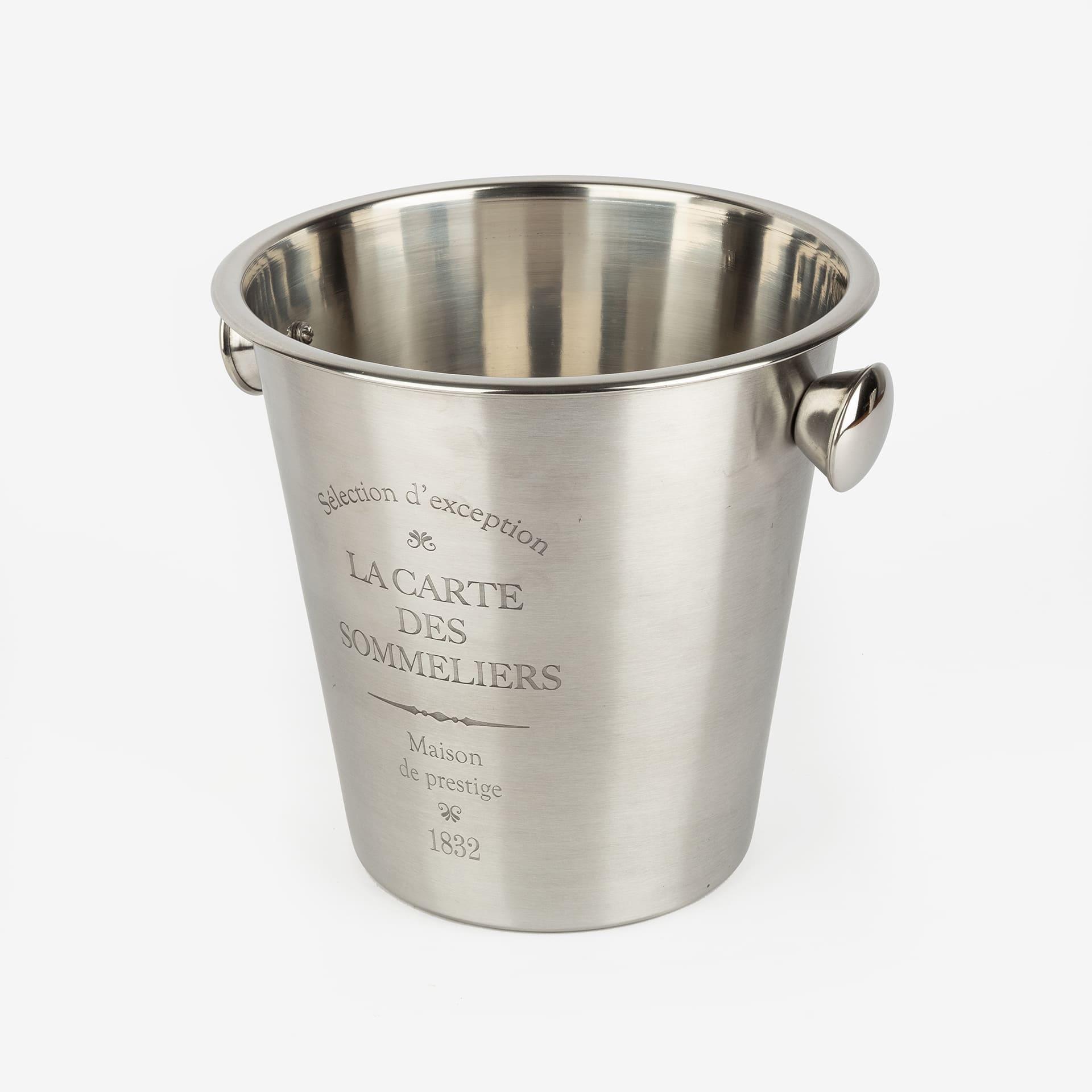 Cubitera enfriadora de metal cromada Ø21,5x23,5cm