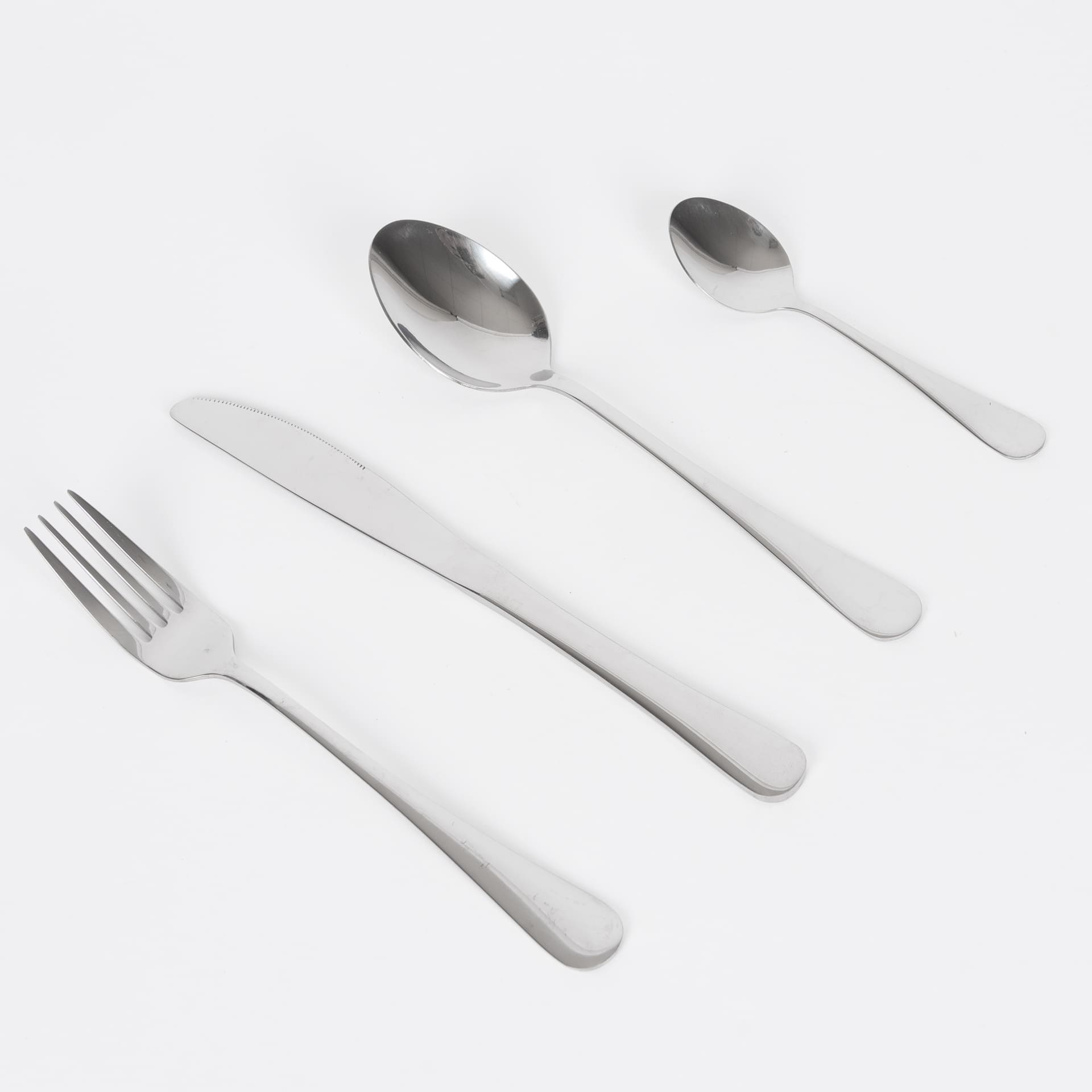 Cuberteria de 24 piezas de acero inoxidable Munich Silver - Bergner