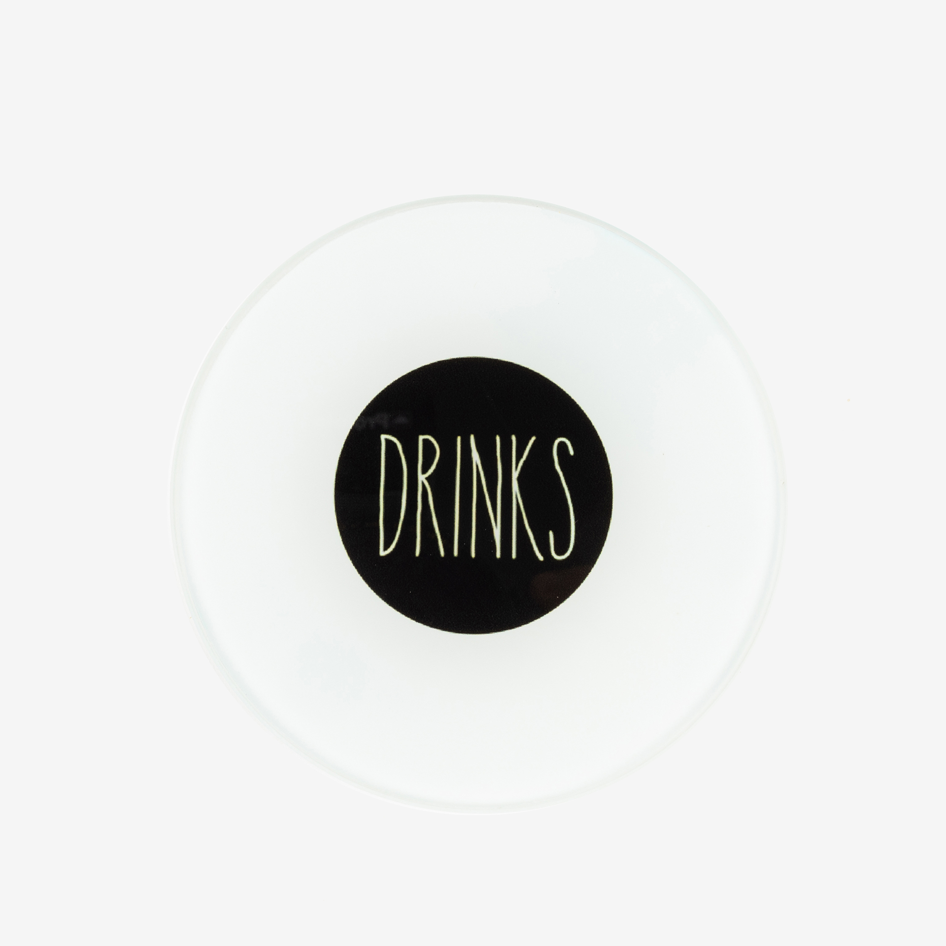 Set de 6 posavasos de cristal &Oslash;11cm Drinks