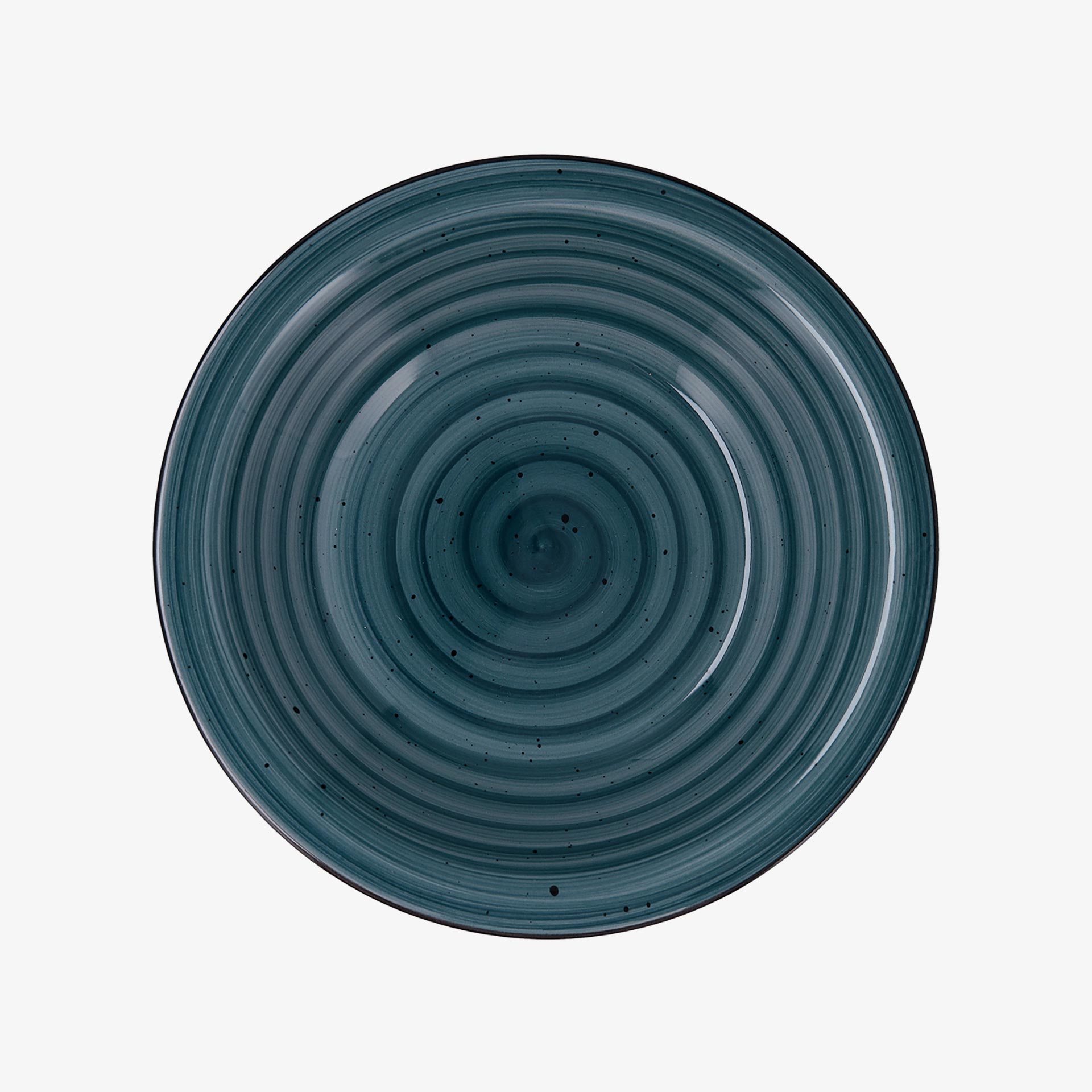 Set de 3 platos hondos azules de cer&aacute;mica Azura &Oslash;22cm