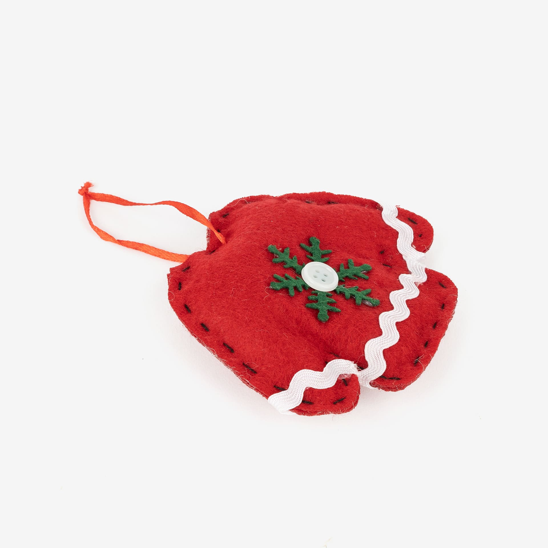 Adorno colgante de fieltro Jersey rojo 9,5cm