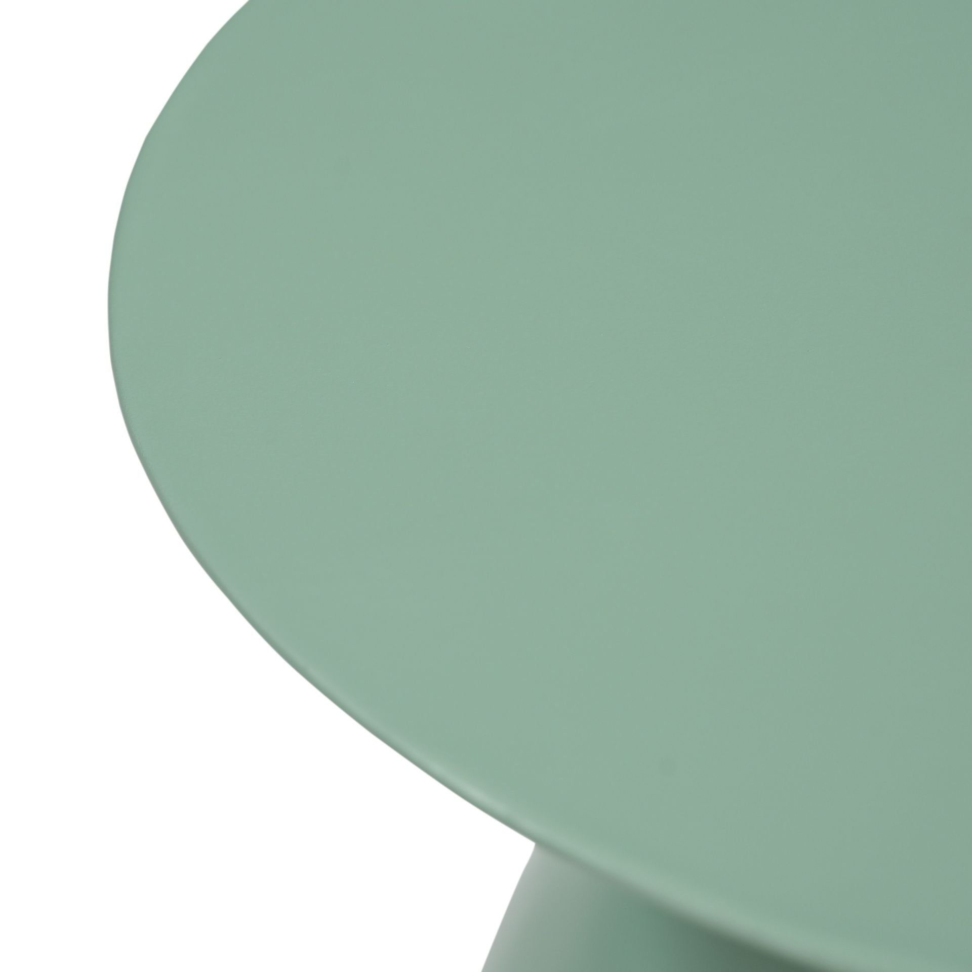 Mesa auxiliar de metal verde Atlanta &Oslash;36x45cm Clau&Chloe