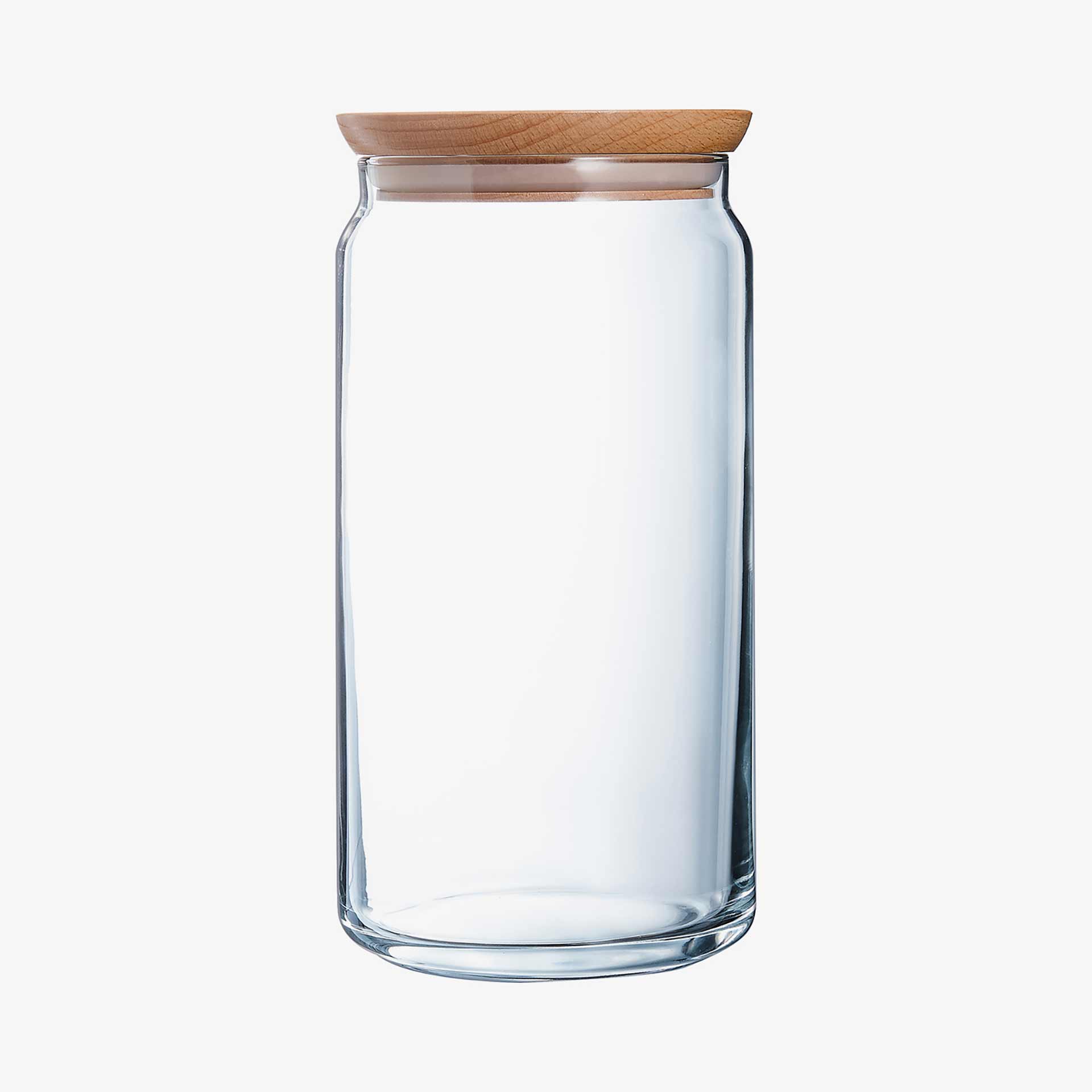Tarro herm&eacute;tico con tapa madera Triven 1,5L