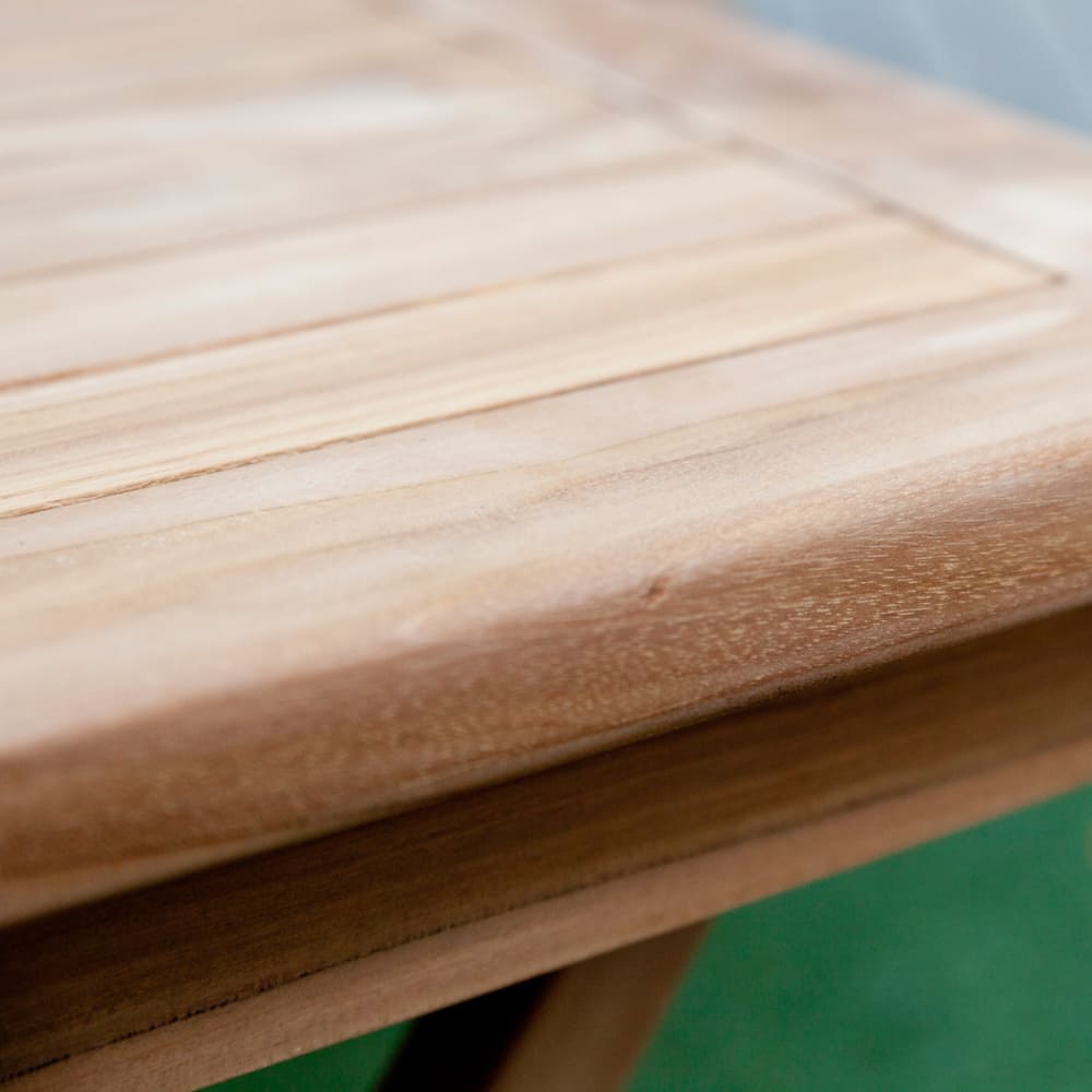 Mesa de jard&iacute;n plegable de madera de teca Azores 50x50cm